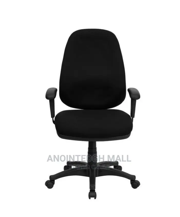 Ergonomic Material Office Swivel Chair - Black