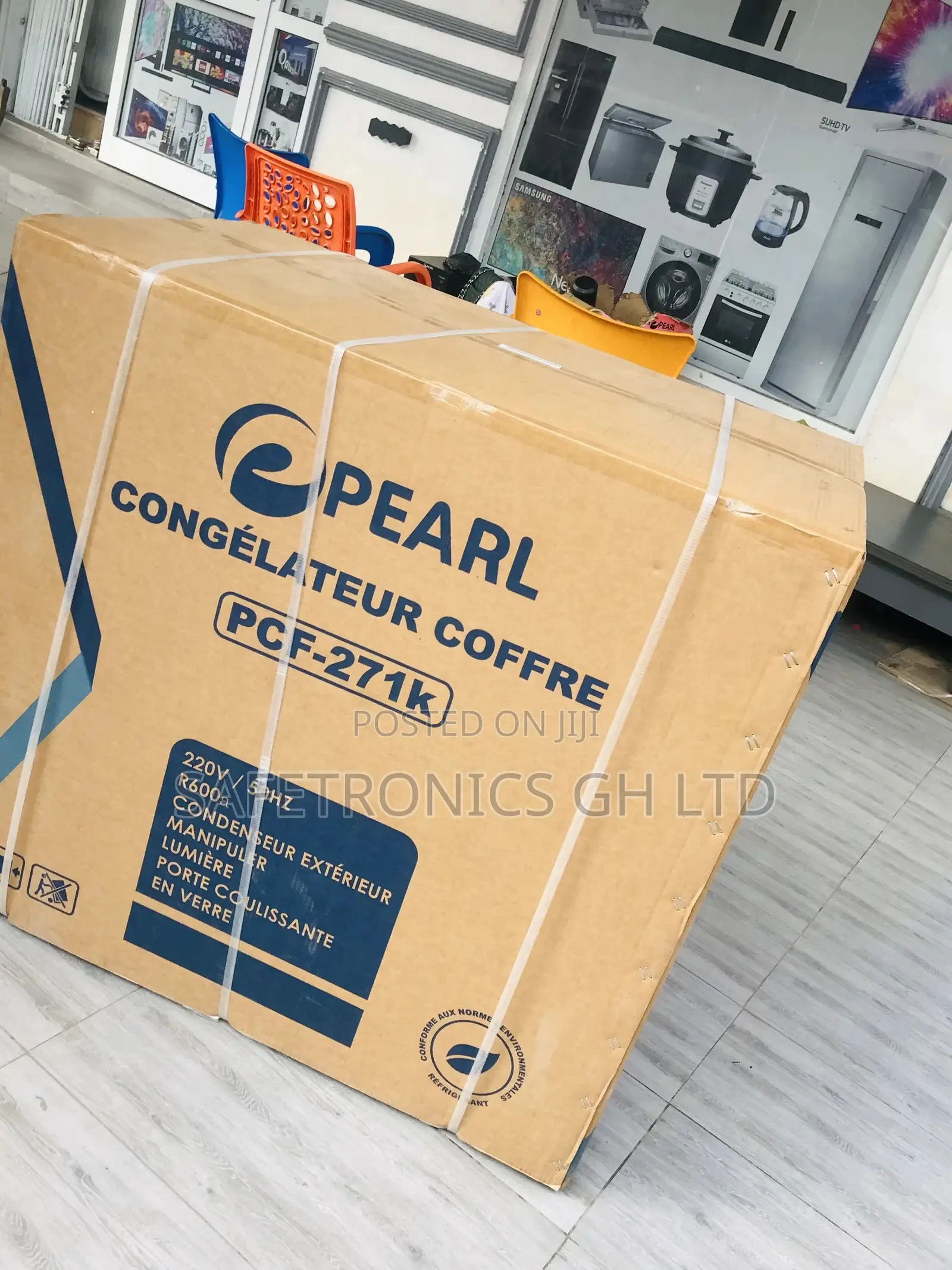 Chestfreezer Pearl 200 Liters Glass Lid PCF-271 Singledoor