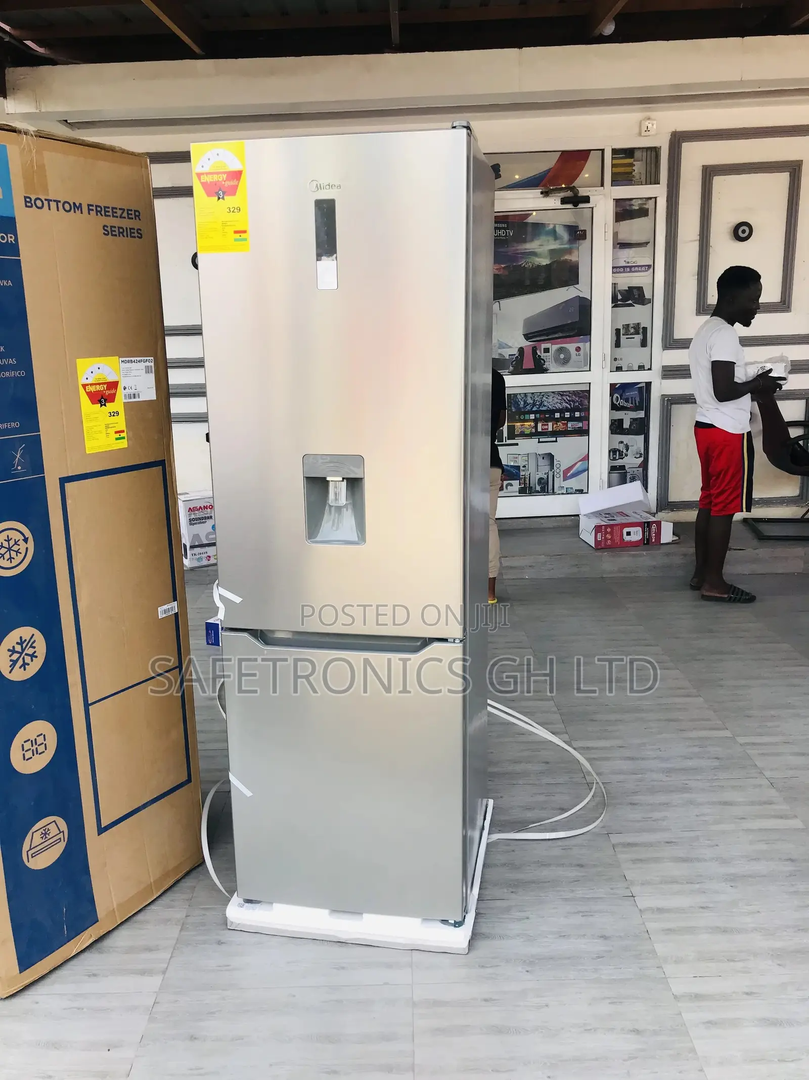 Best 302 Liters Midea Doubledoor Fridge Bottomfreezer