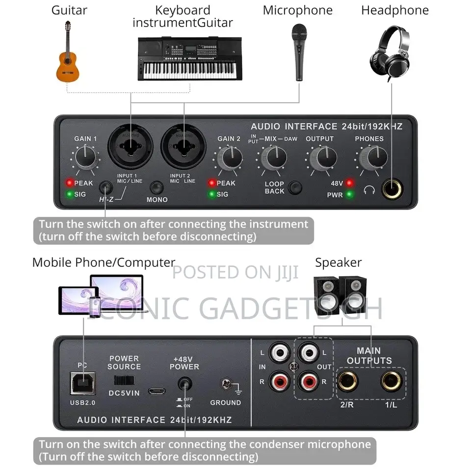 Q-22 Portable Audio Sound Card Interface