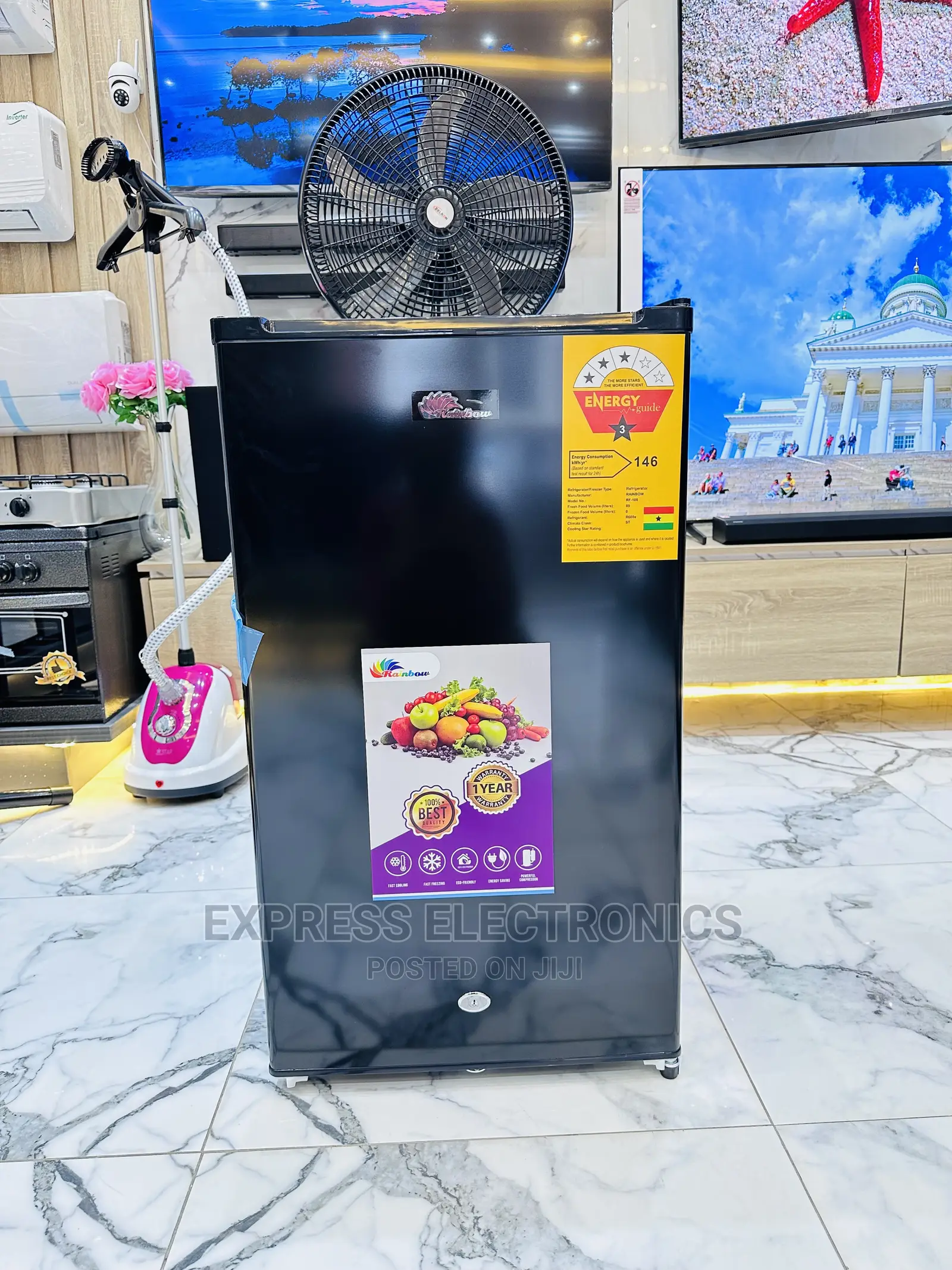 Exclusive Design Rainbow  Table Top Fridge Single Door