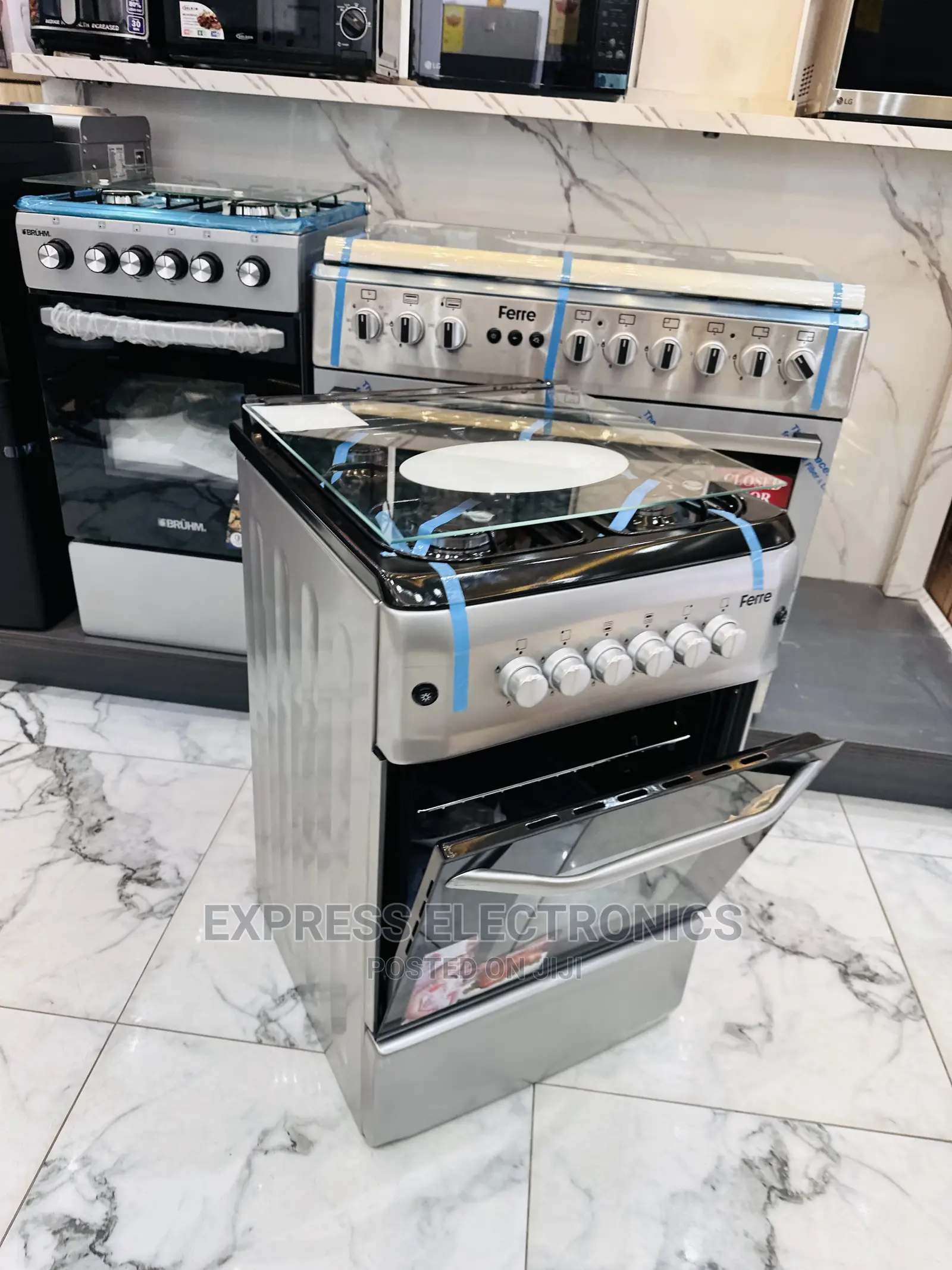 Red Gas Cooker 50/55 4burner Oven Grill