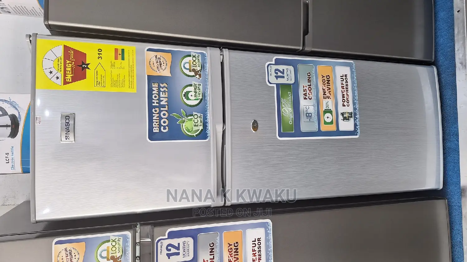 138liters_nasco Nasdf2-20 Double Door Fridge