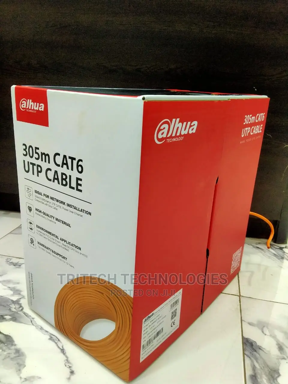 Dahua Pure Copper Dh-Pfm920i-6un-C Utp Cat6 Cable