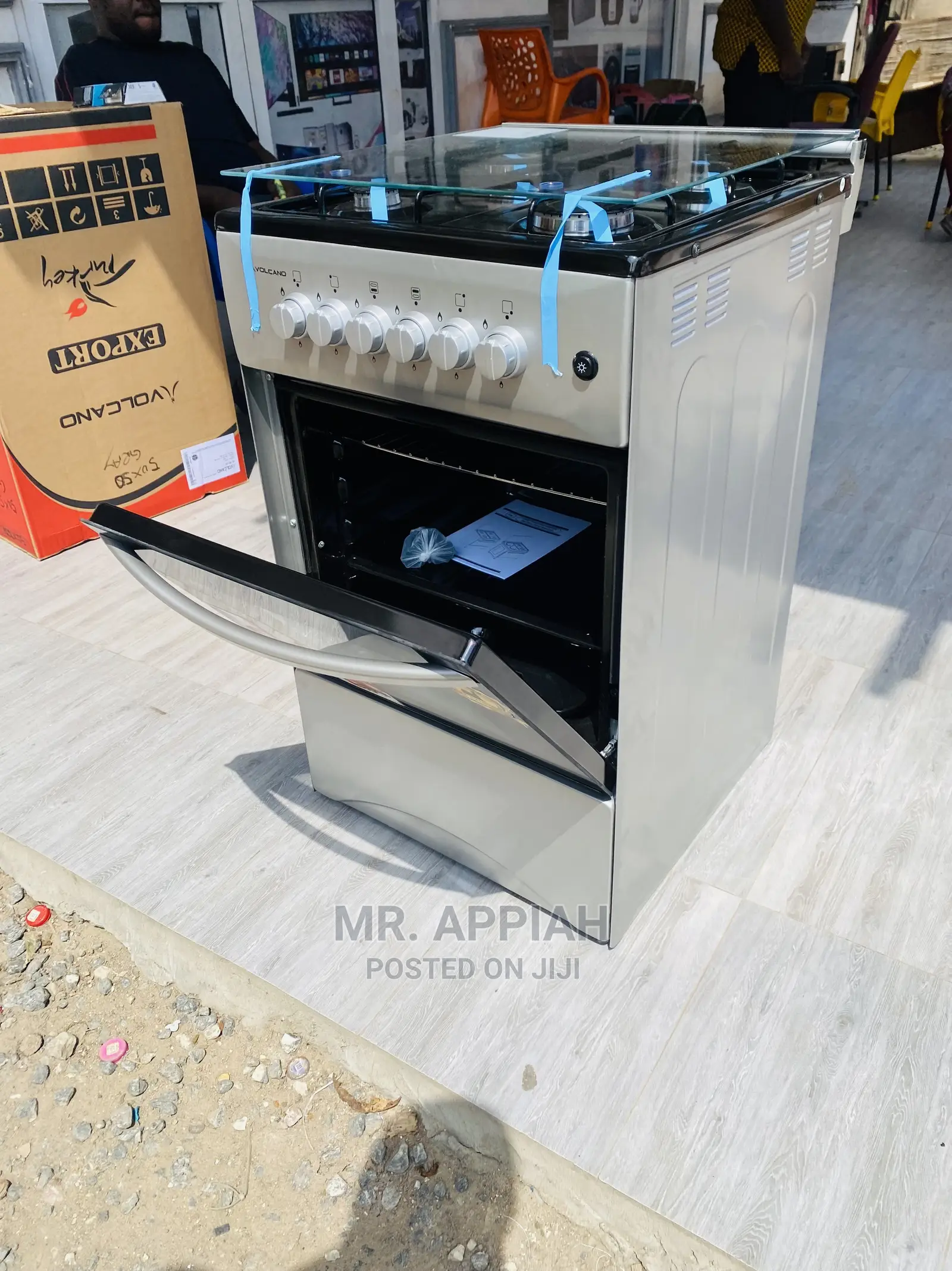 (Gray)Original Stainless Steel Volcano 50x50 Gas Burner 