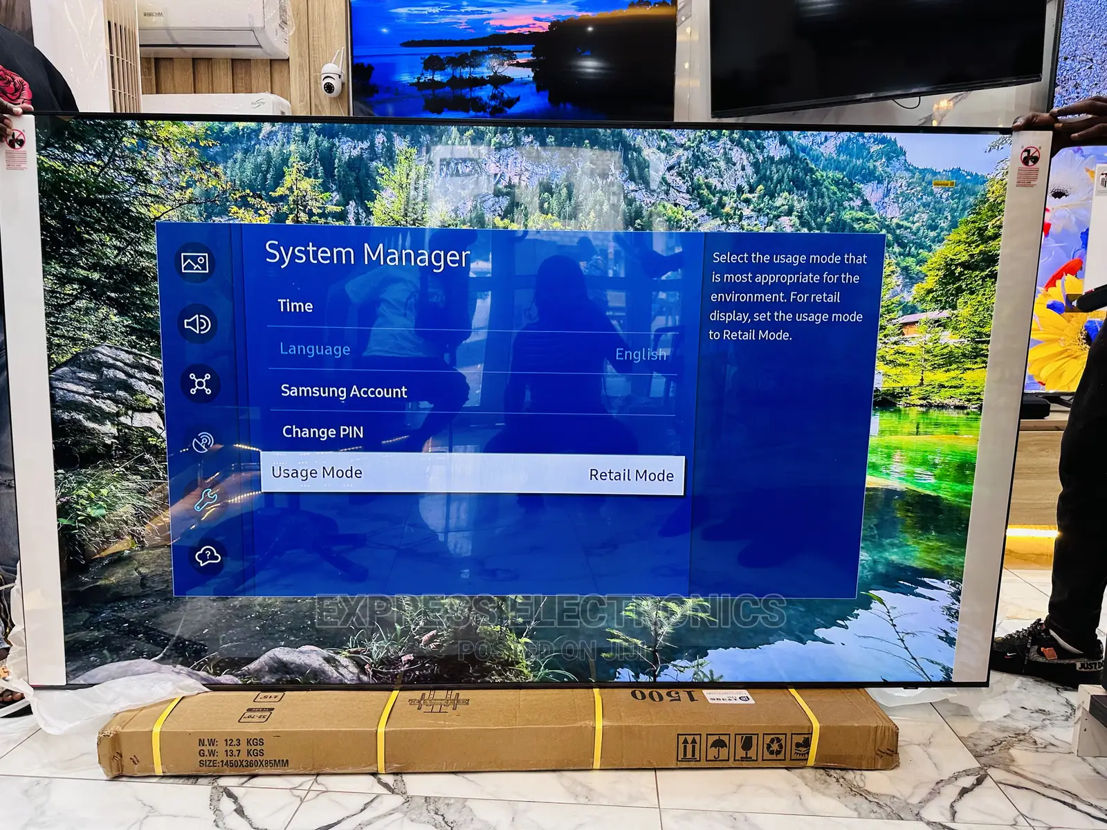 Samsung UHD LED Display Smart 85”Bu8000 Tv 