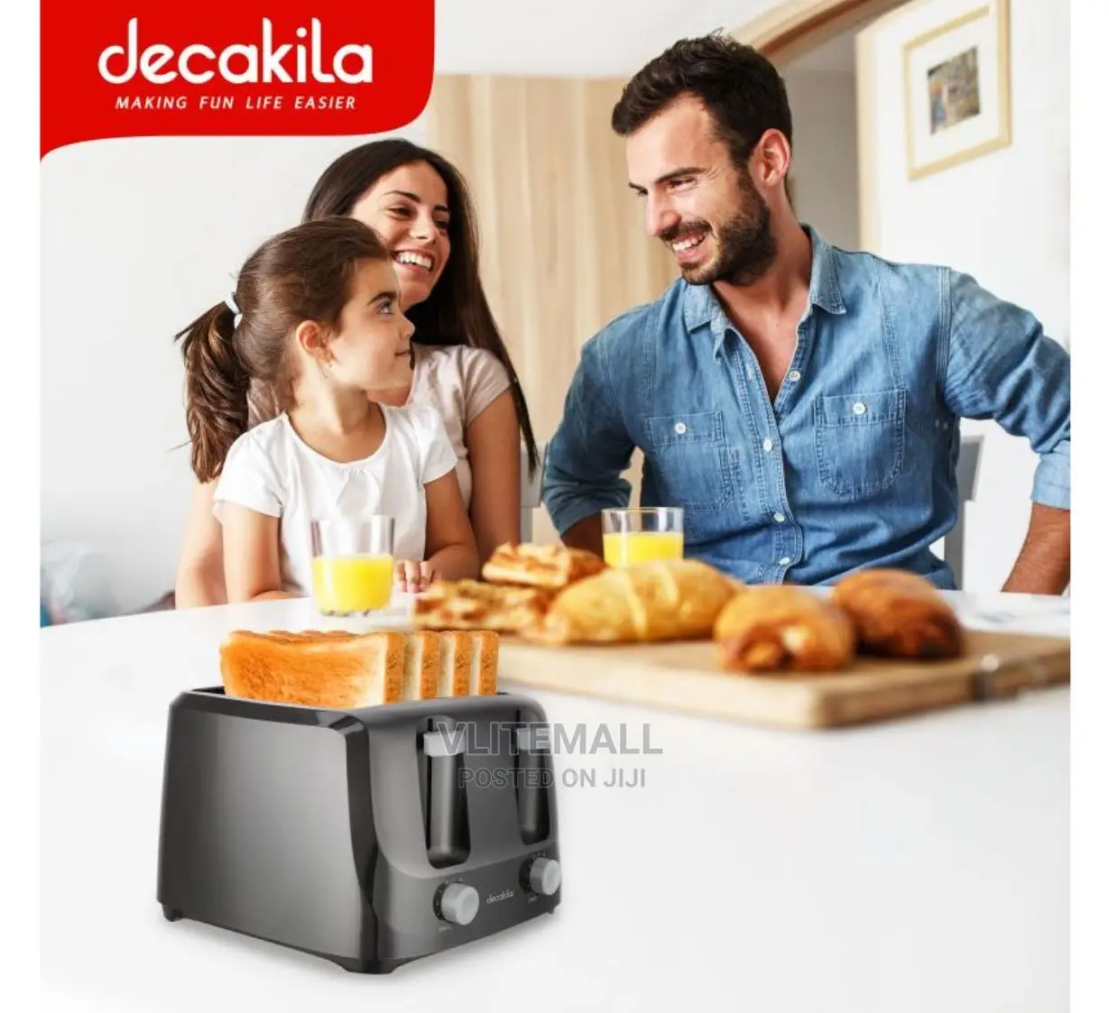 Decakila Toaster 4-slice (KETS003W)