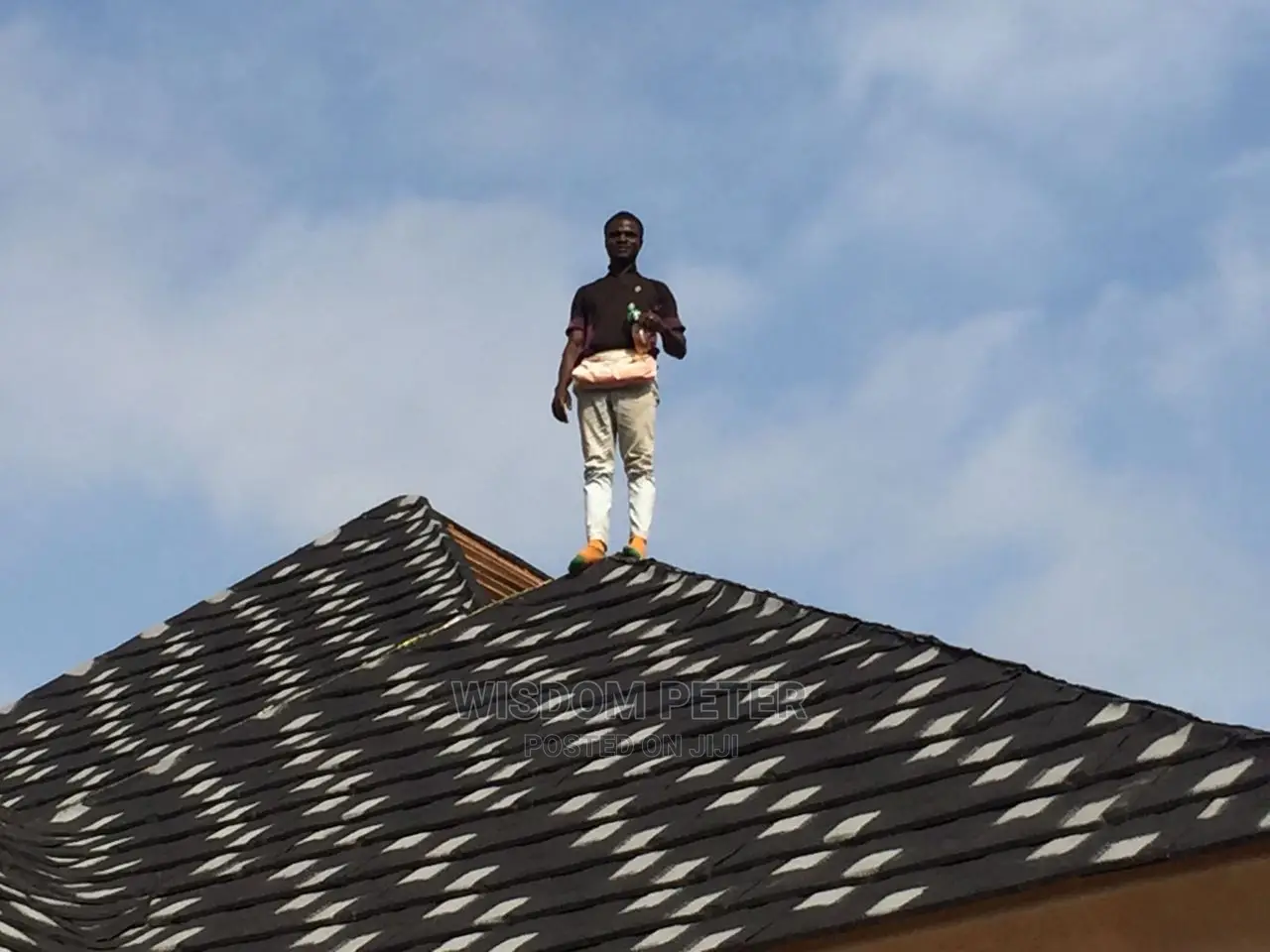 Euro Tiles Roofing Write and Black Sheet