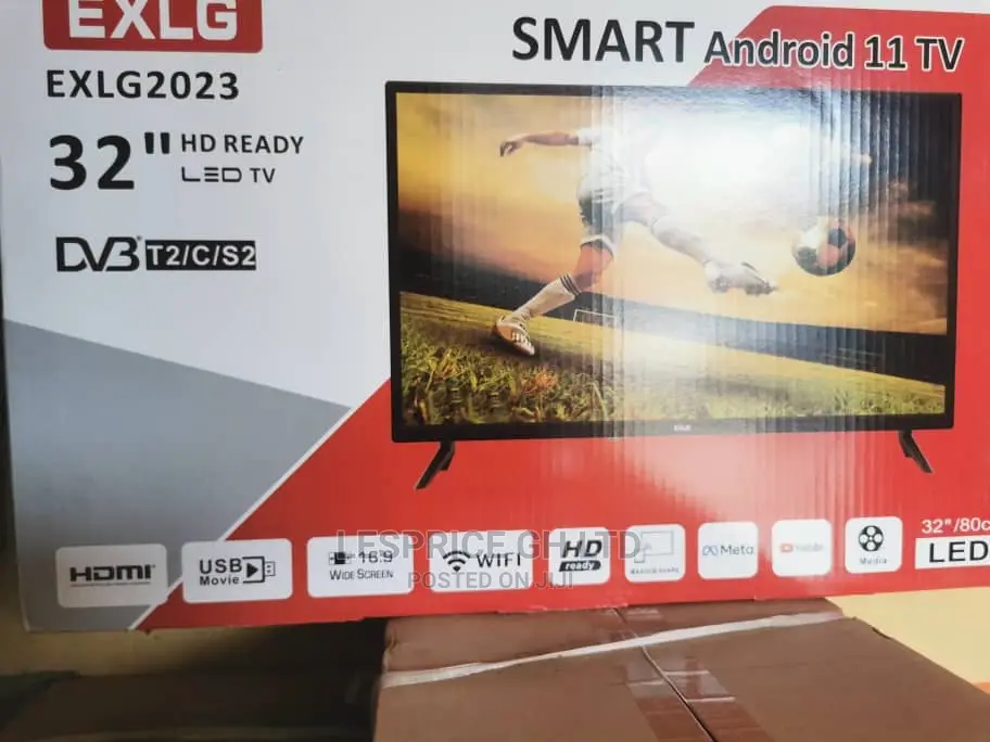 EXLG 32” Android Smart Digital Satellite TV