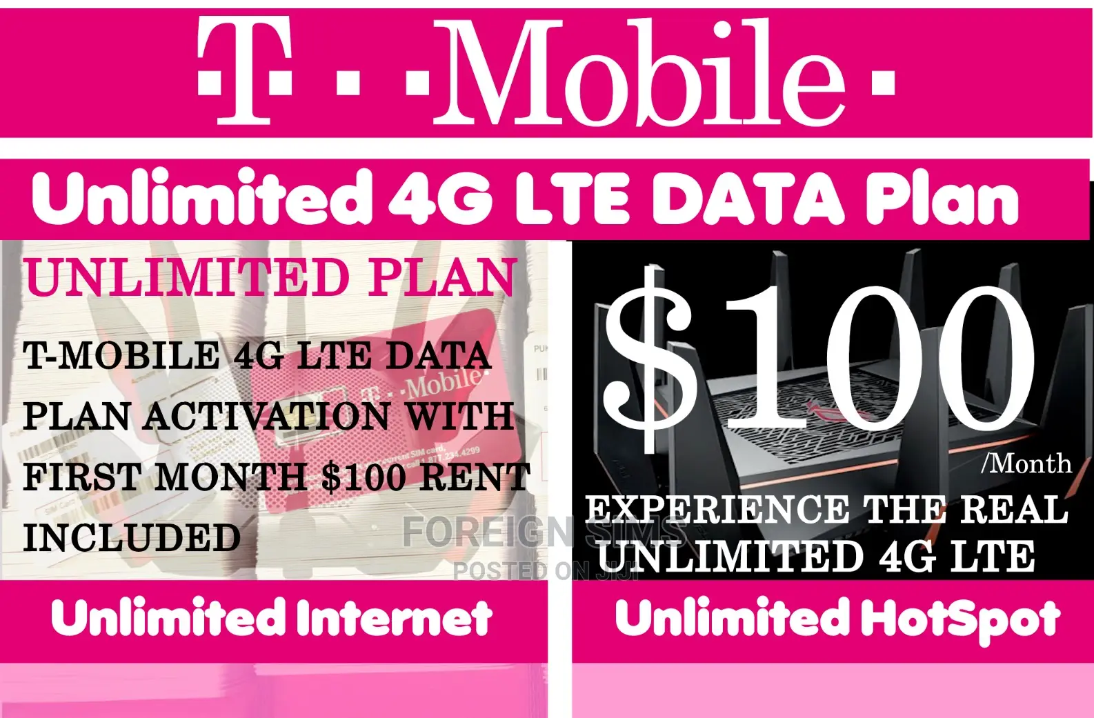 Unlimited T-mobile Data And Texting