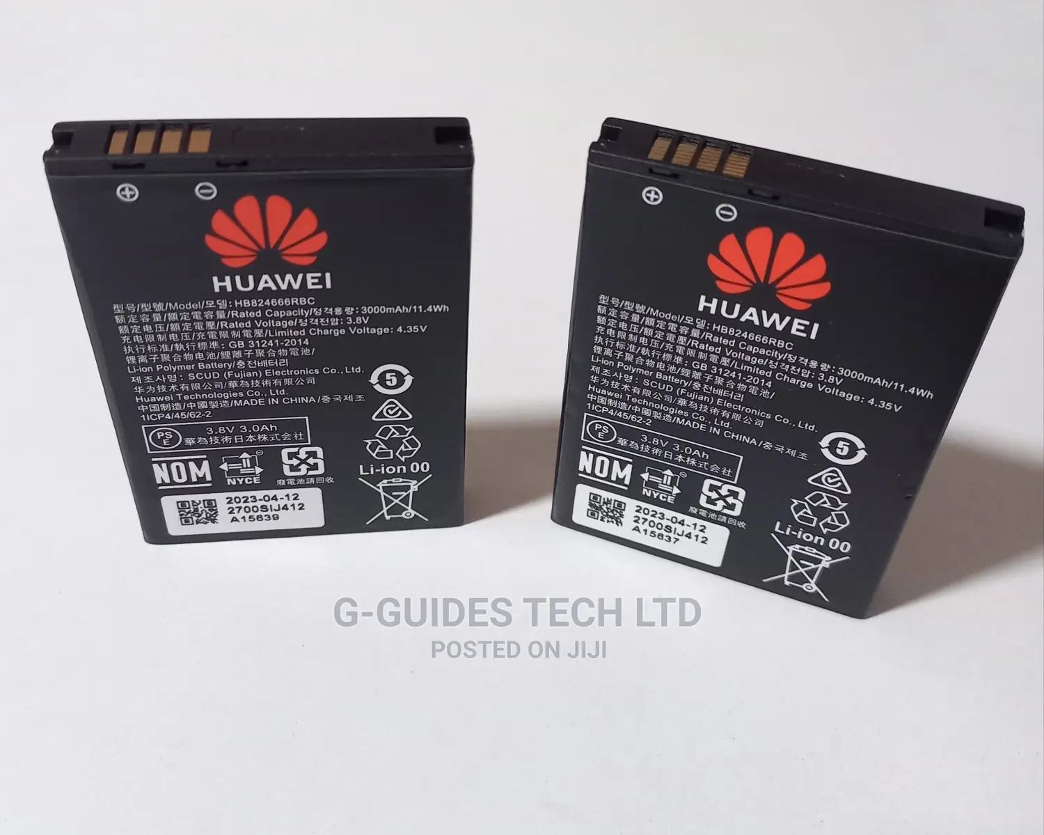 Huawei 3.8V 3000mah Rechargeable Battery, 4G MIFI Battery
