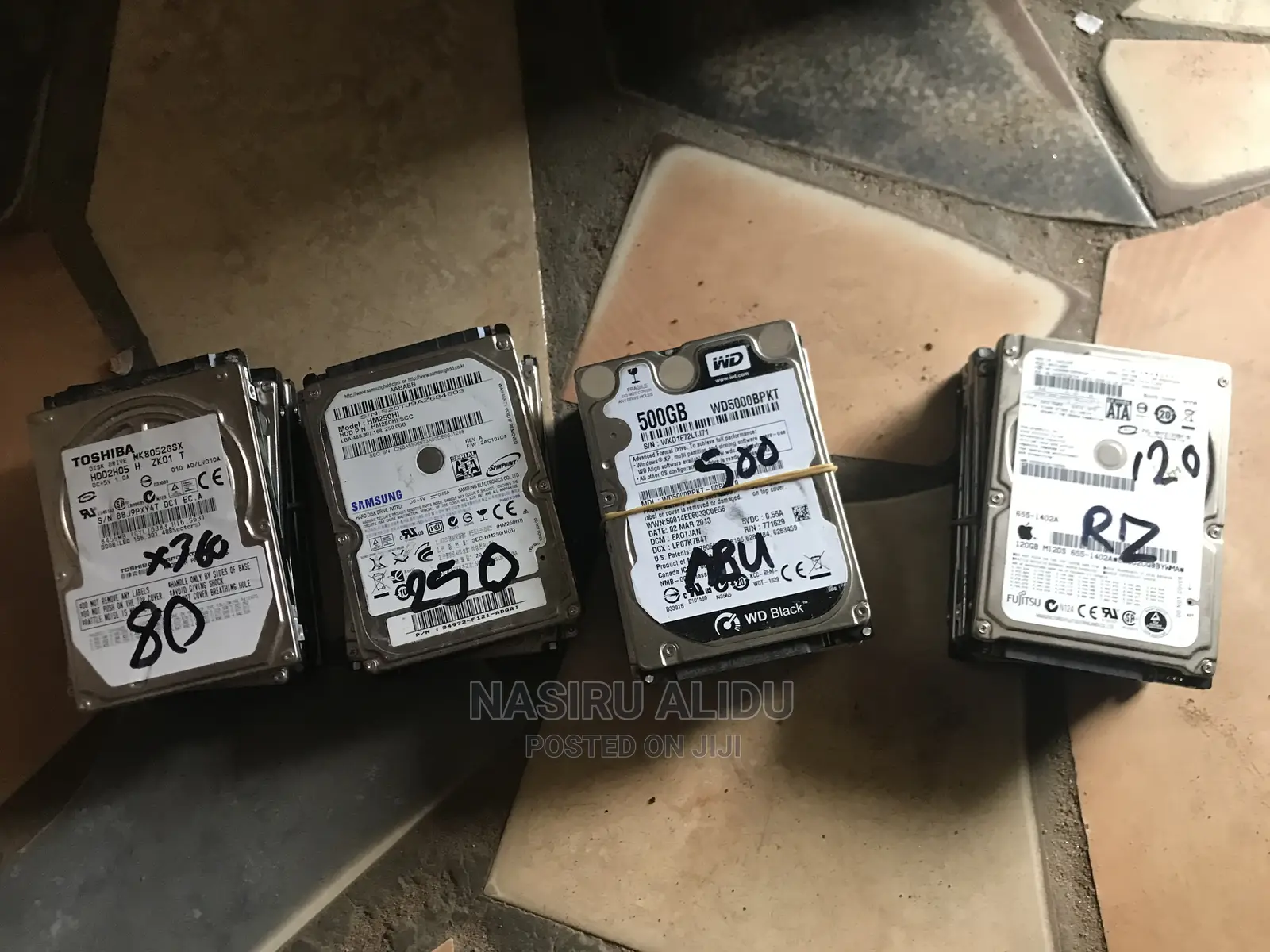 Laptop Hard Drives Available (120G -500-1T)Home Use,Call For