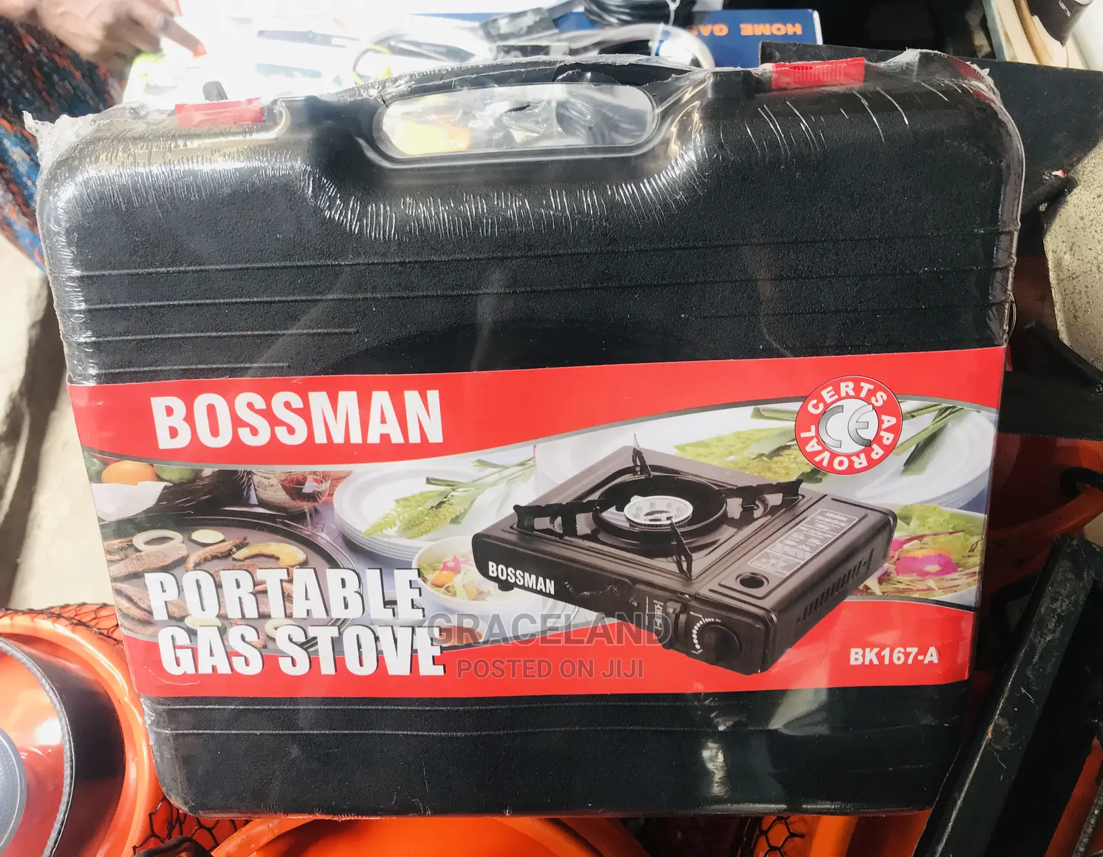 This Is Original Bossman Portable Gas Stove With 2 Cans Avai