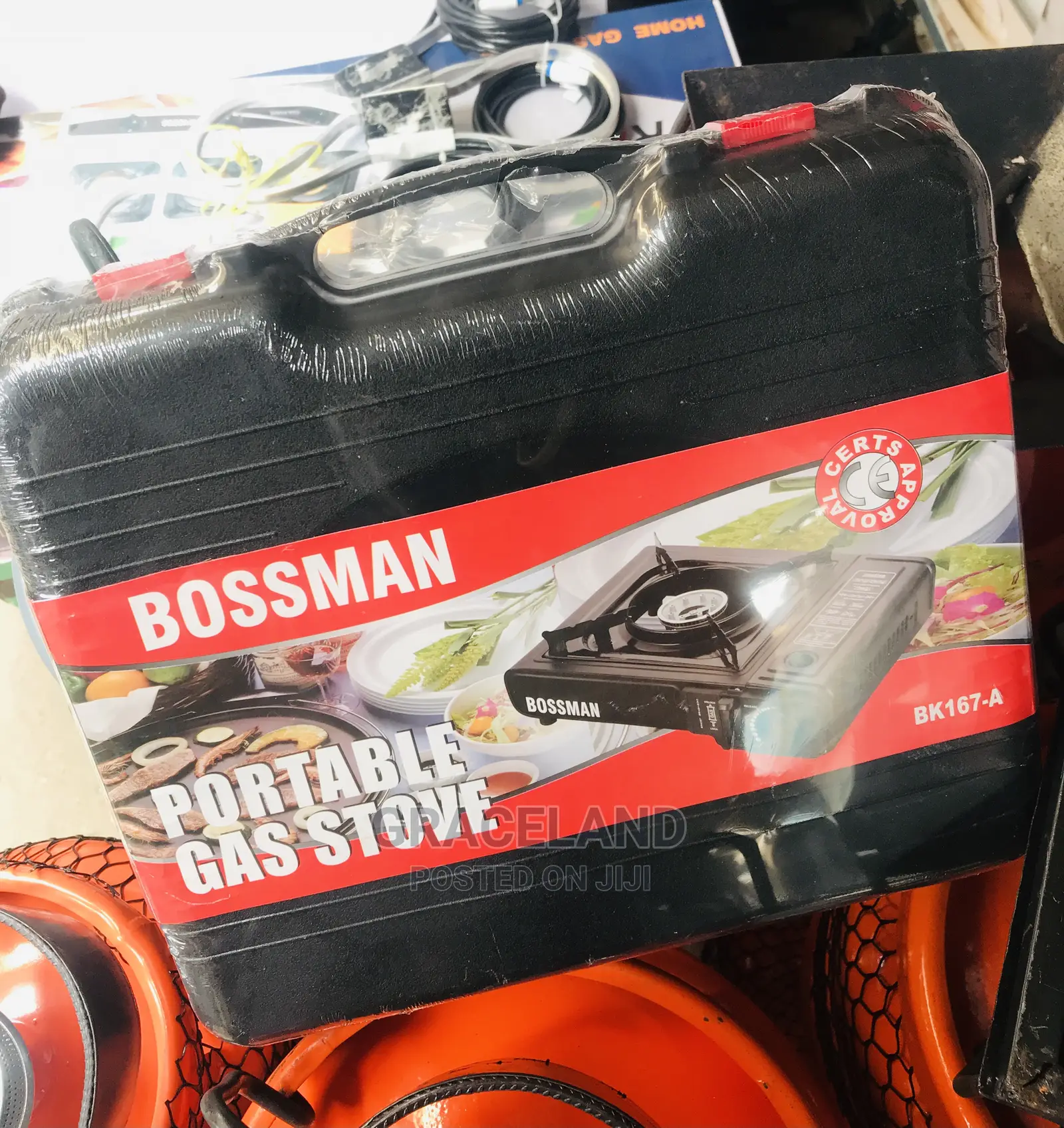 This Is Original Bossman Portable Gas Stove With 2 Cans Avai