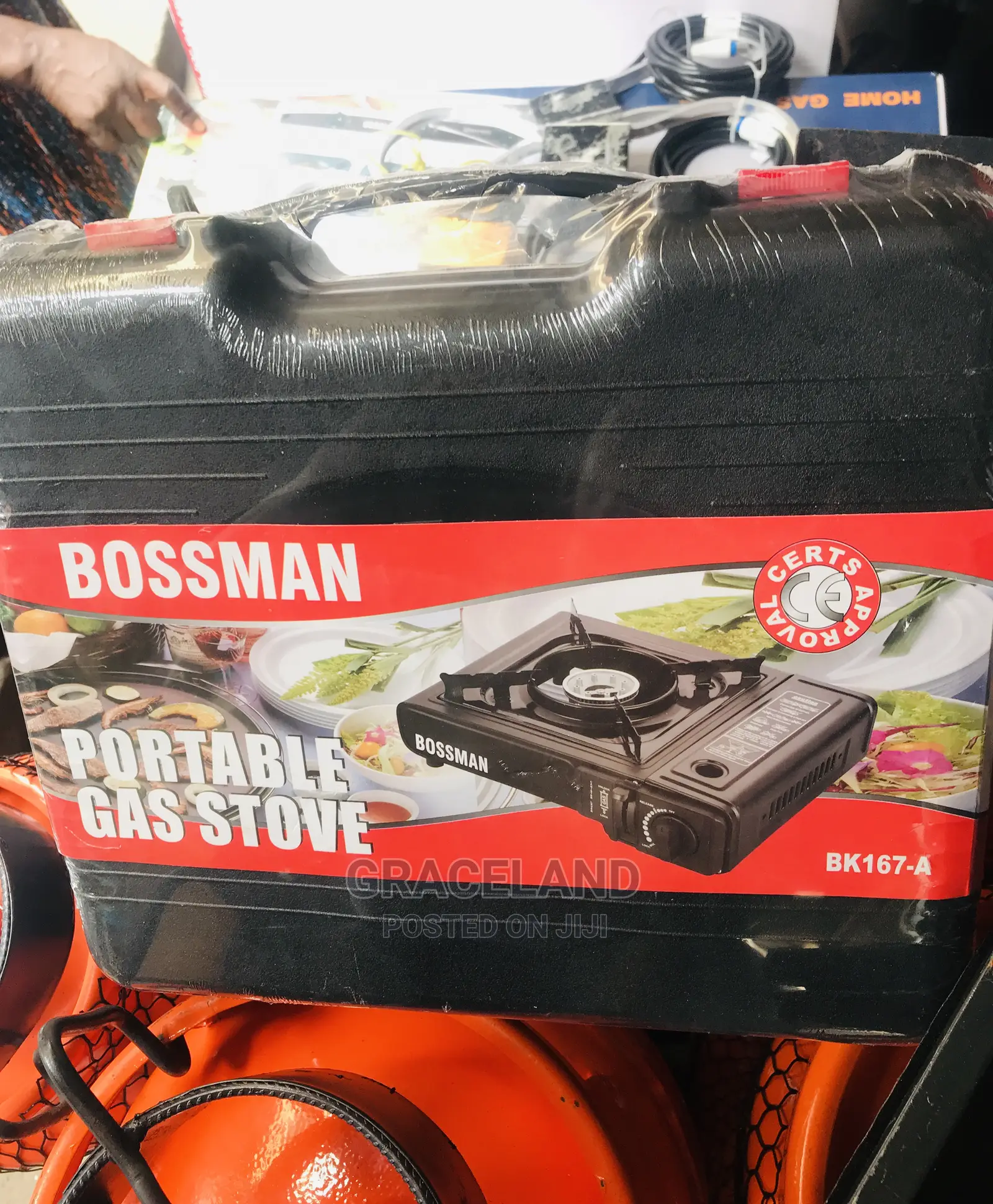 This Is Original Bossman Portable Gas Stove With 2 Cans Avai