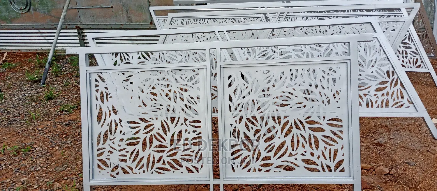 Silver Metal Stairs and Barristers