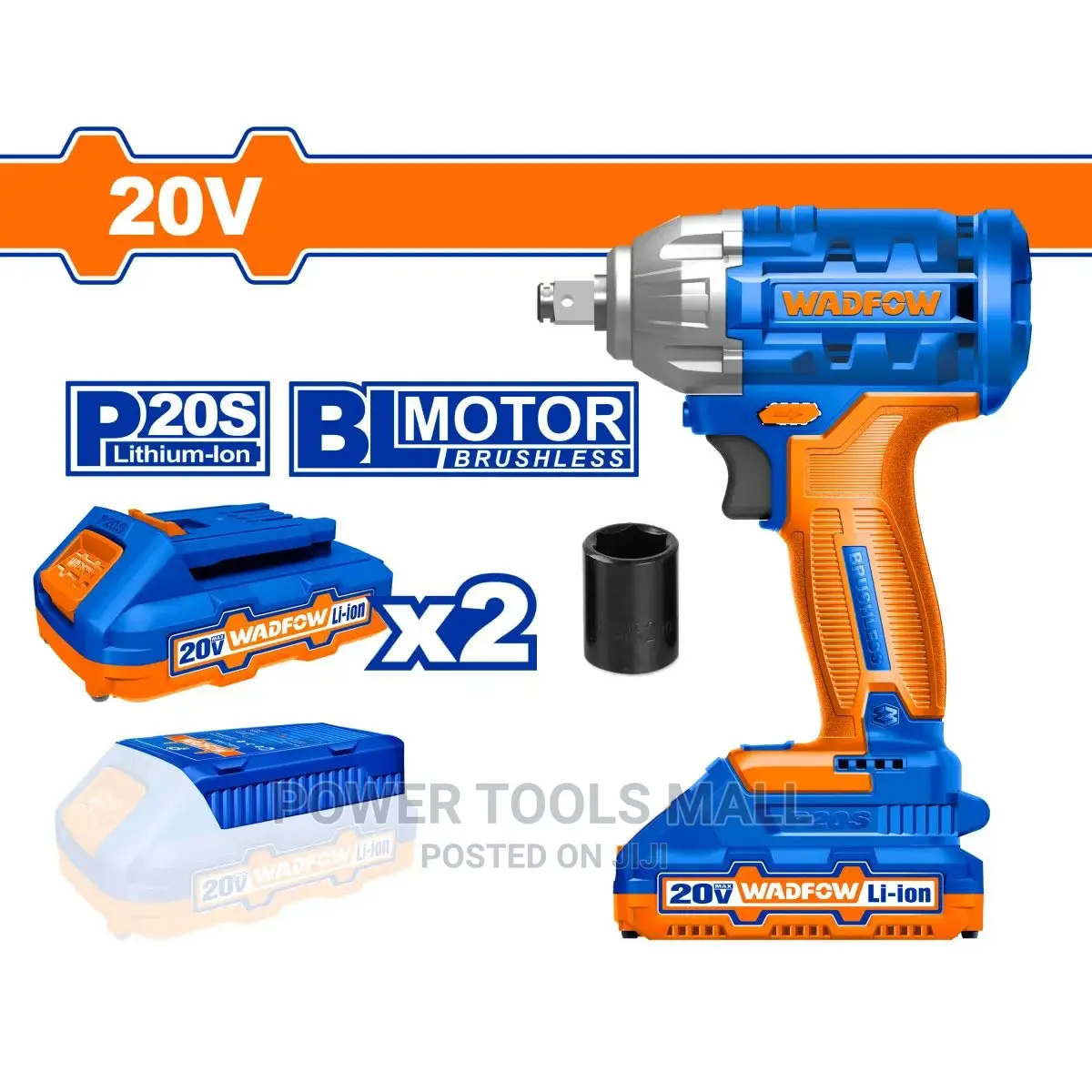 Wcd1512 Wadfow Impact Wrench 20V