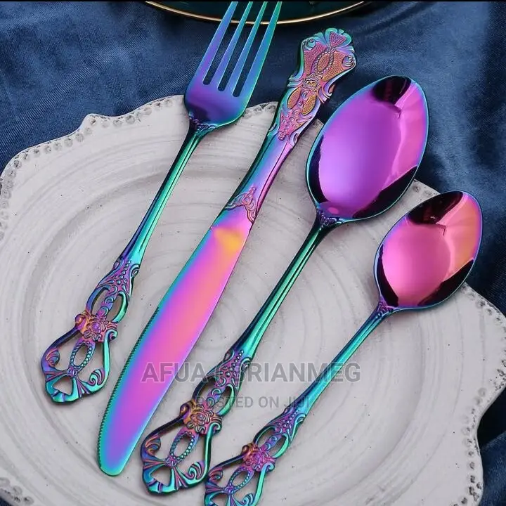 24pis Retro Vintage Cutlery Set
