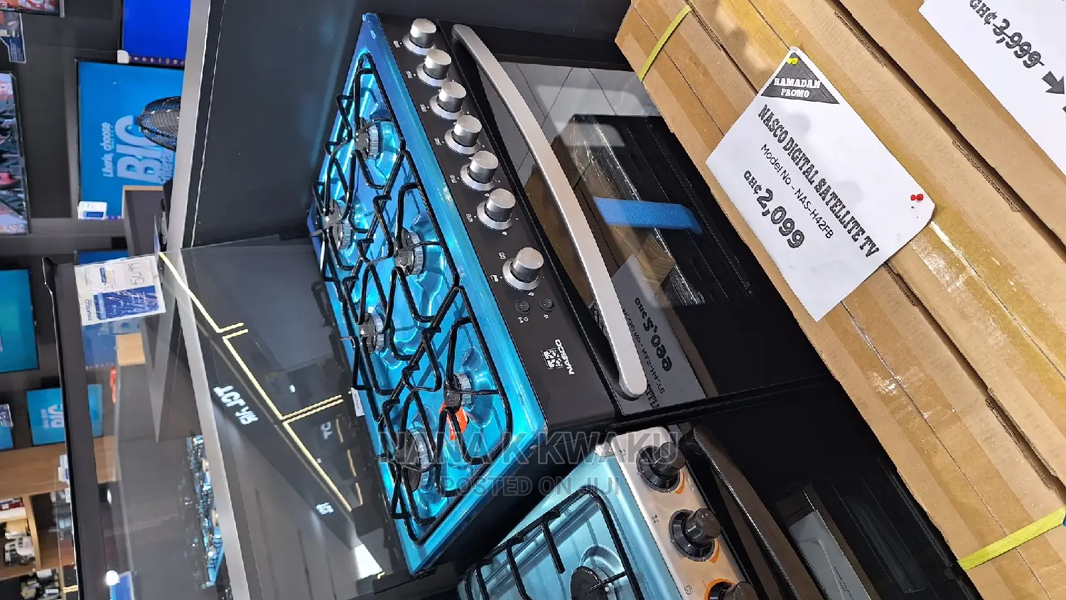 80X60M Nasco 6 Burner Gas Cooker With Oven