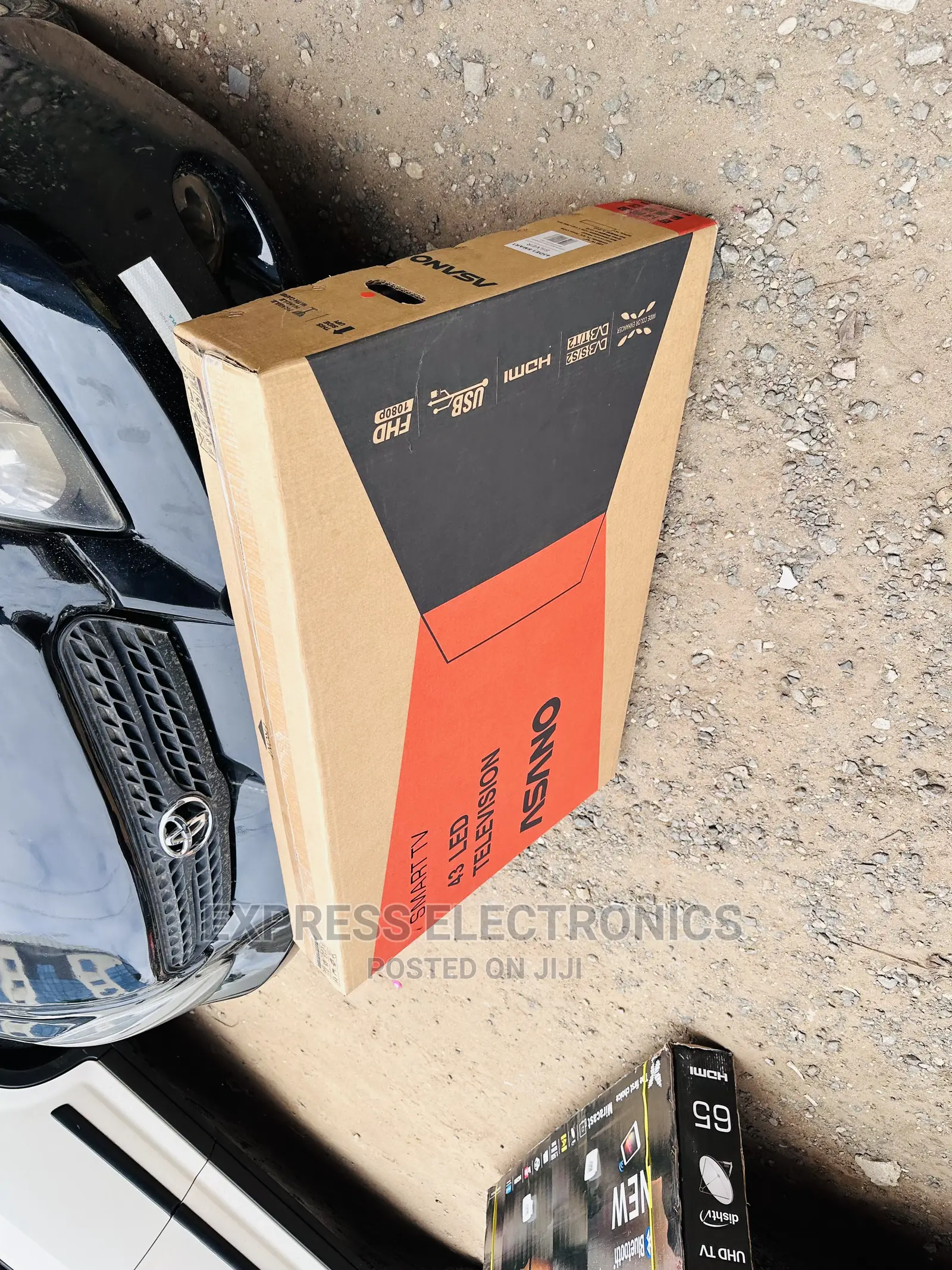Glossy Black Smart 43”Asano FHD Android Tv 