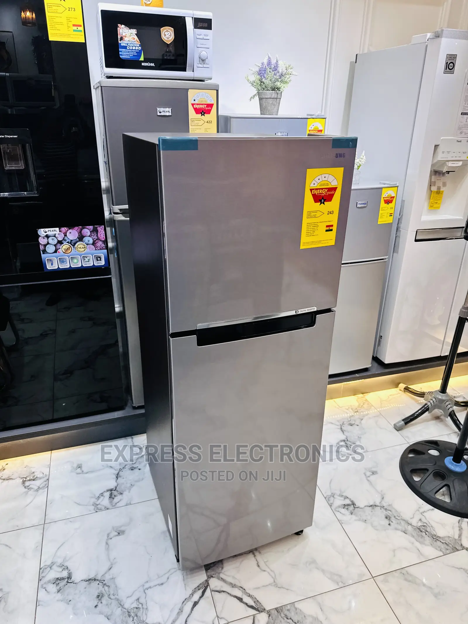 Rt28 Double Door Fridge Samsung Tempered Glass