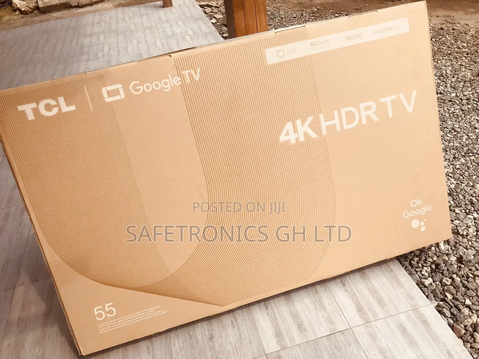 Neatly Sealed TCL 55 Inches Glossy HDR LED Tv