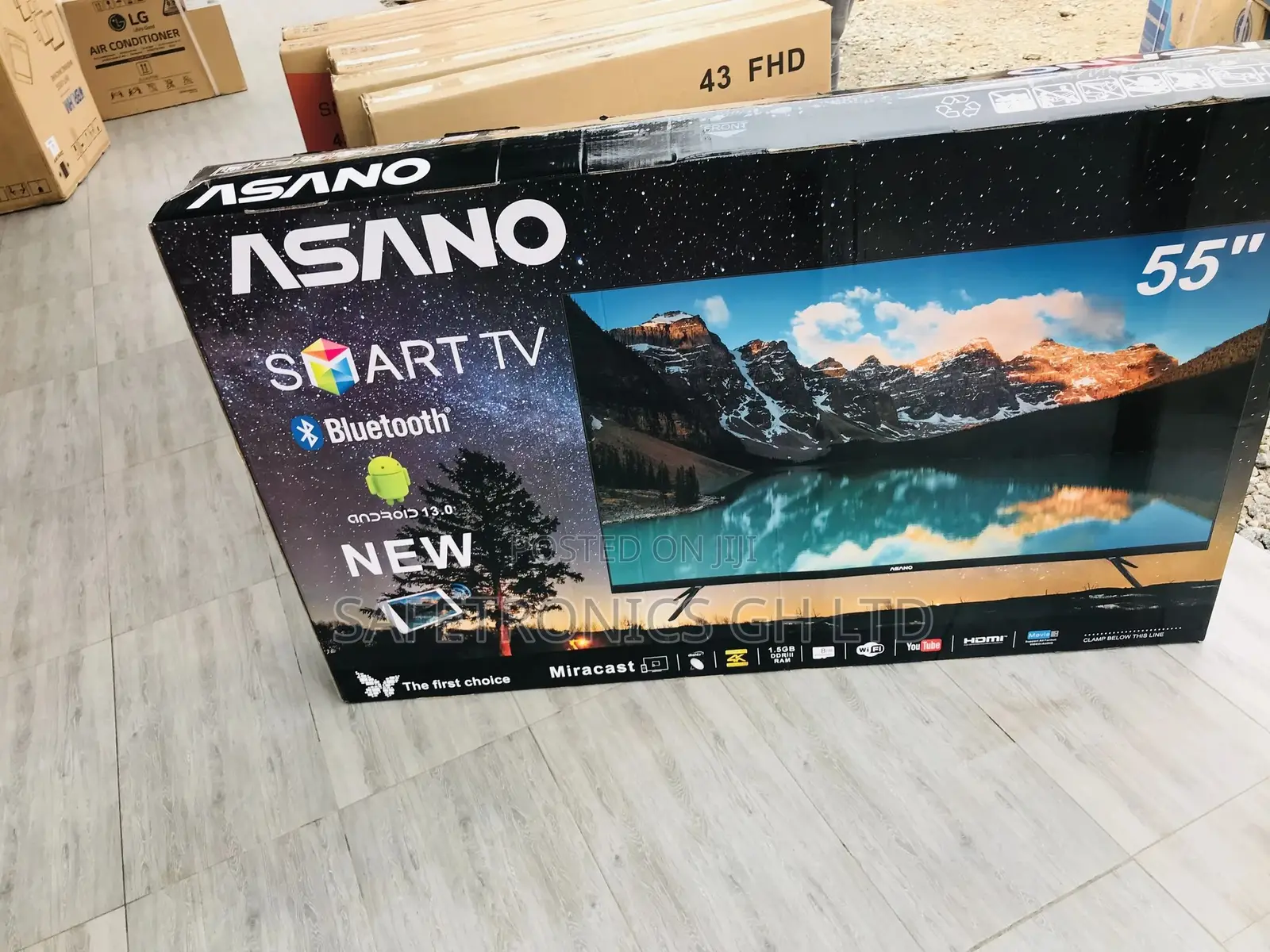 Purchase Glossy LED 55 Inches Asano UHD Smart Tv