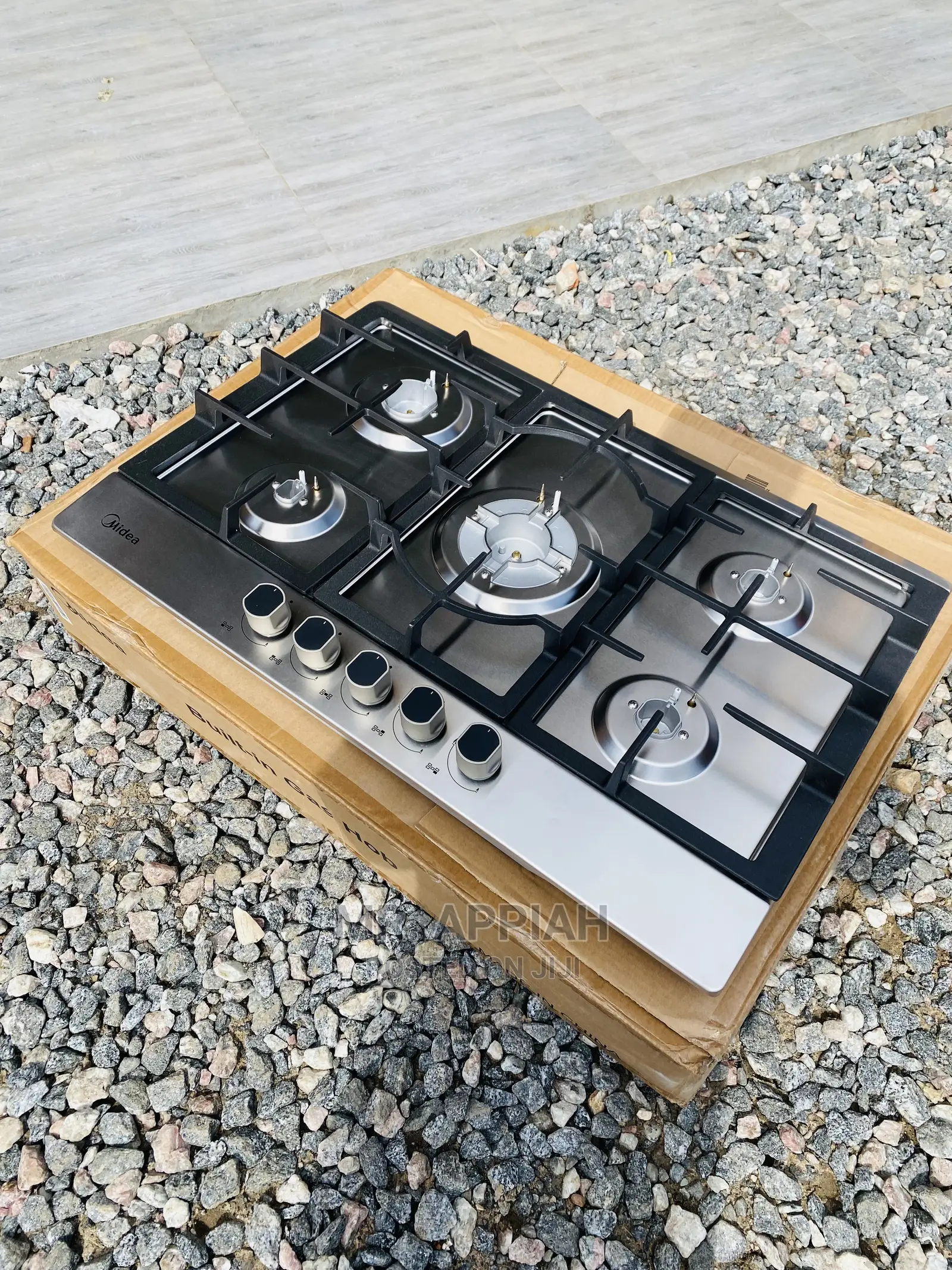 Original Midea 5 Gas Cooker With Heat Resistant Knobs 