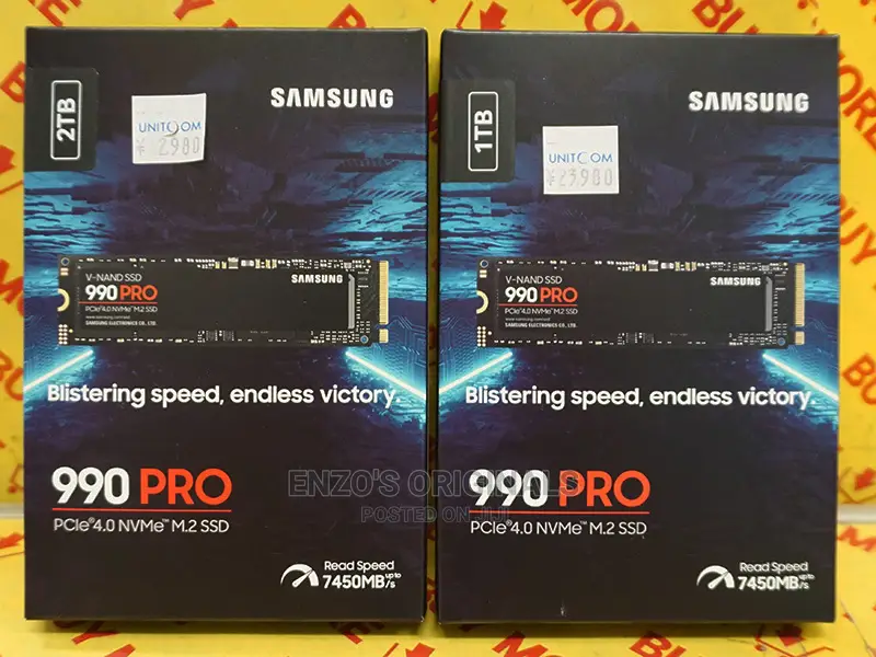 1tb M.2 Nvme SSD Samsung 990pro Original Sealed 7450mb Speed