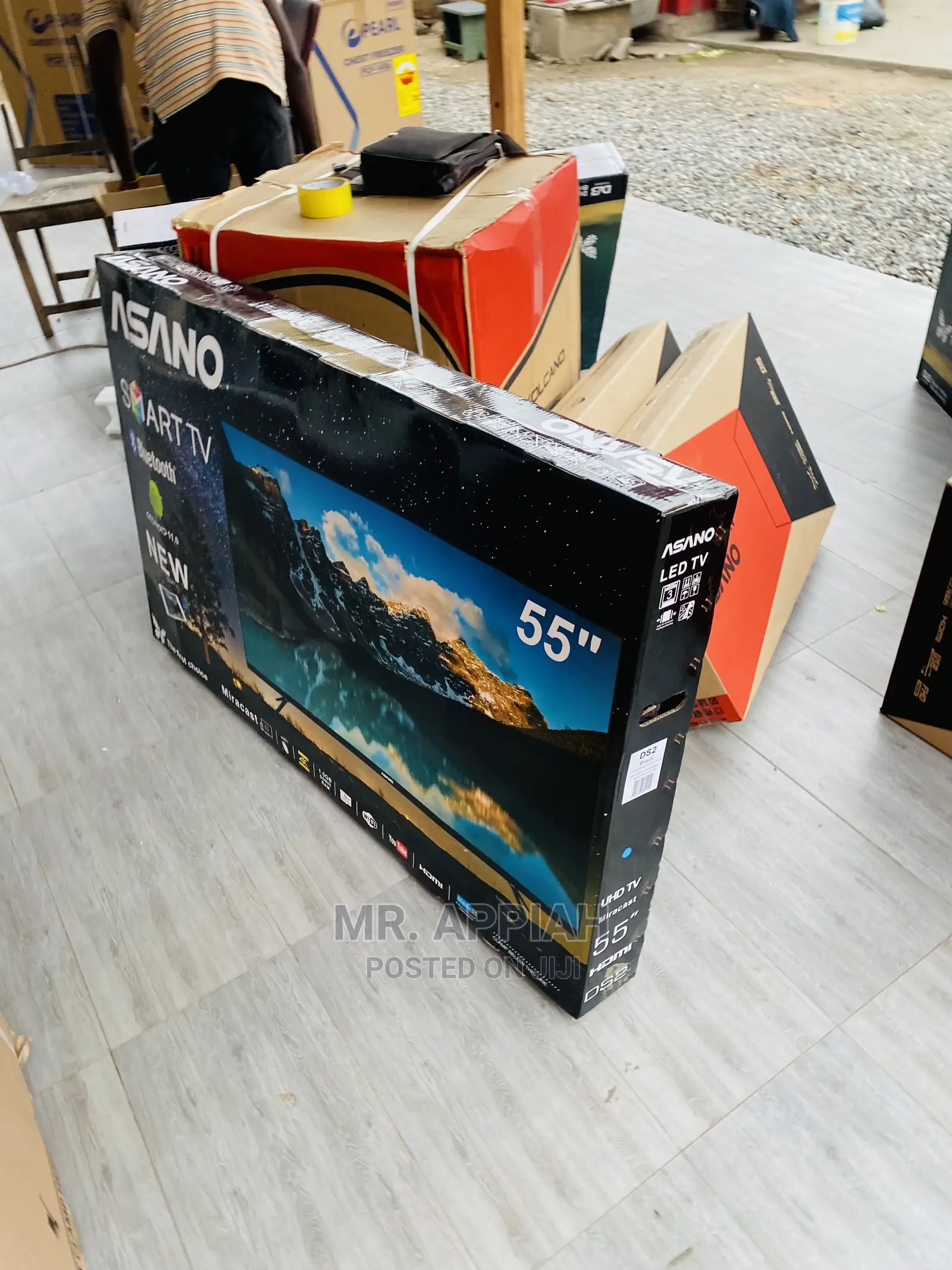 Most Affordable(Black)Asano Uhd 55 Inch Smart Led Tv