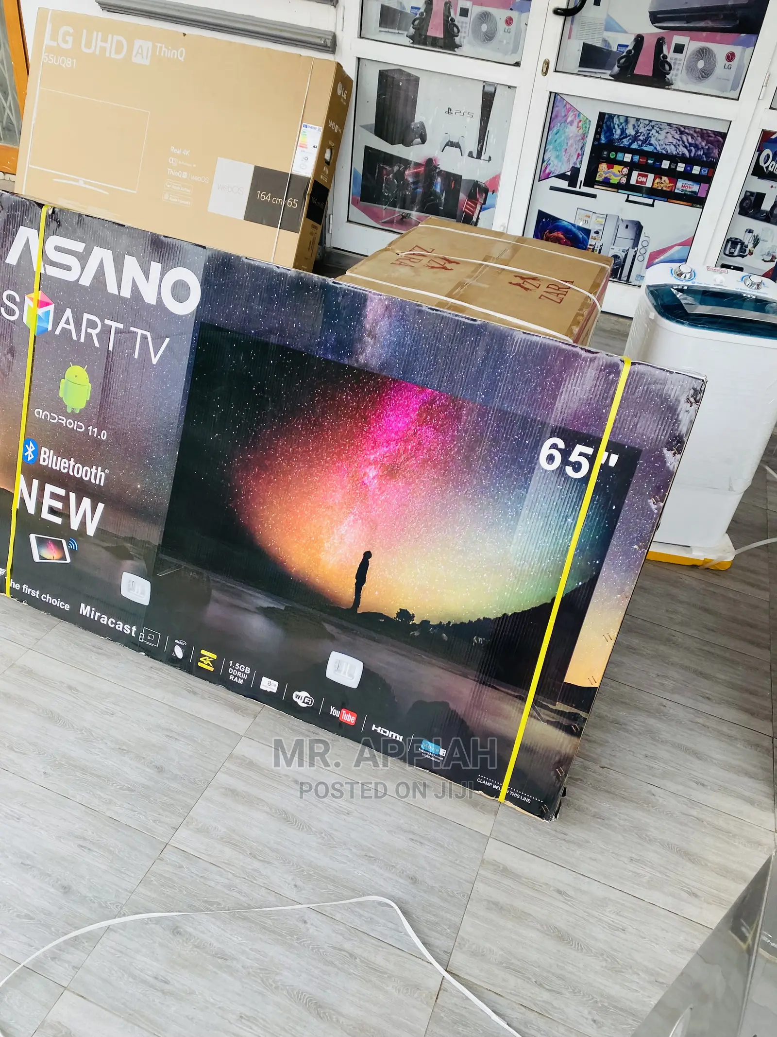 Quality Yet Affordable Asano(Black)65” Uhd Smart Led Tv
