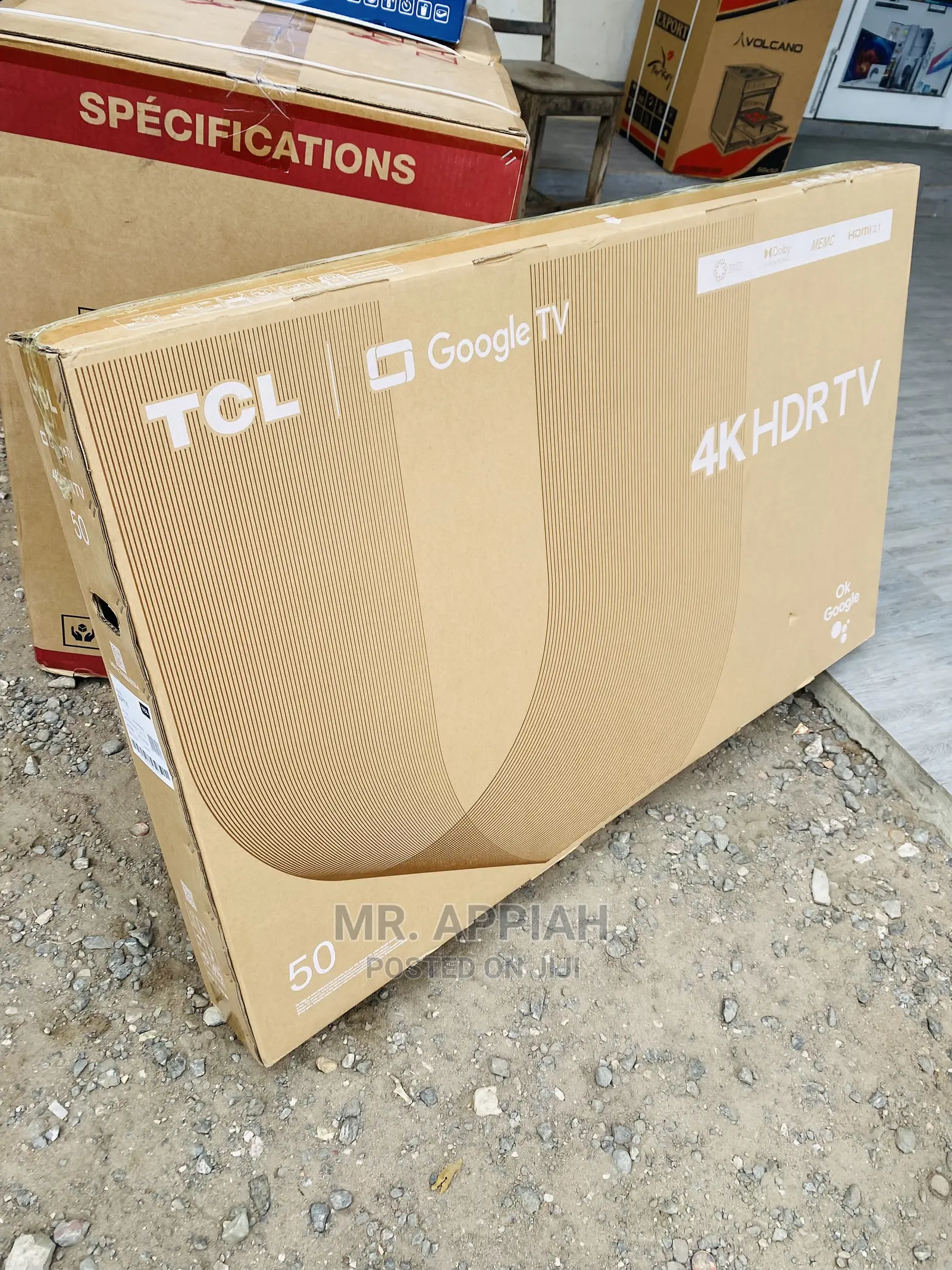 Durable TCL 50” HDR Google Tv With Dolby Atmos(50P735)