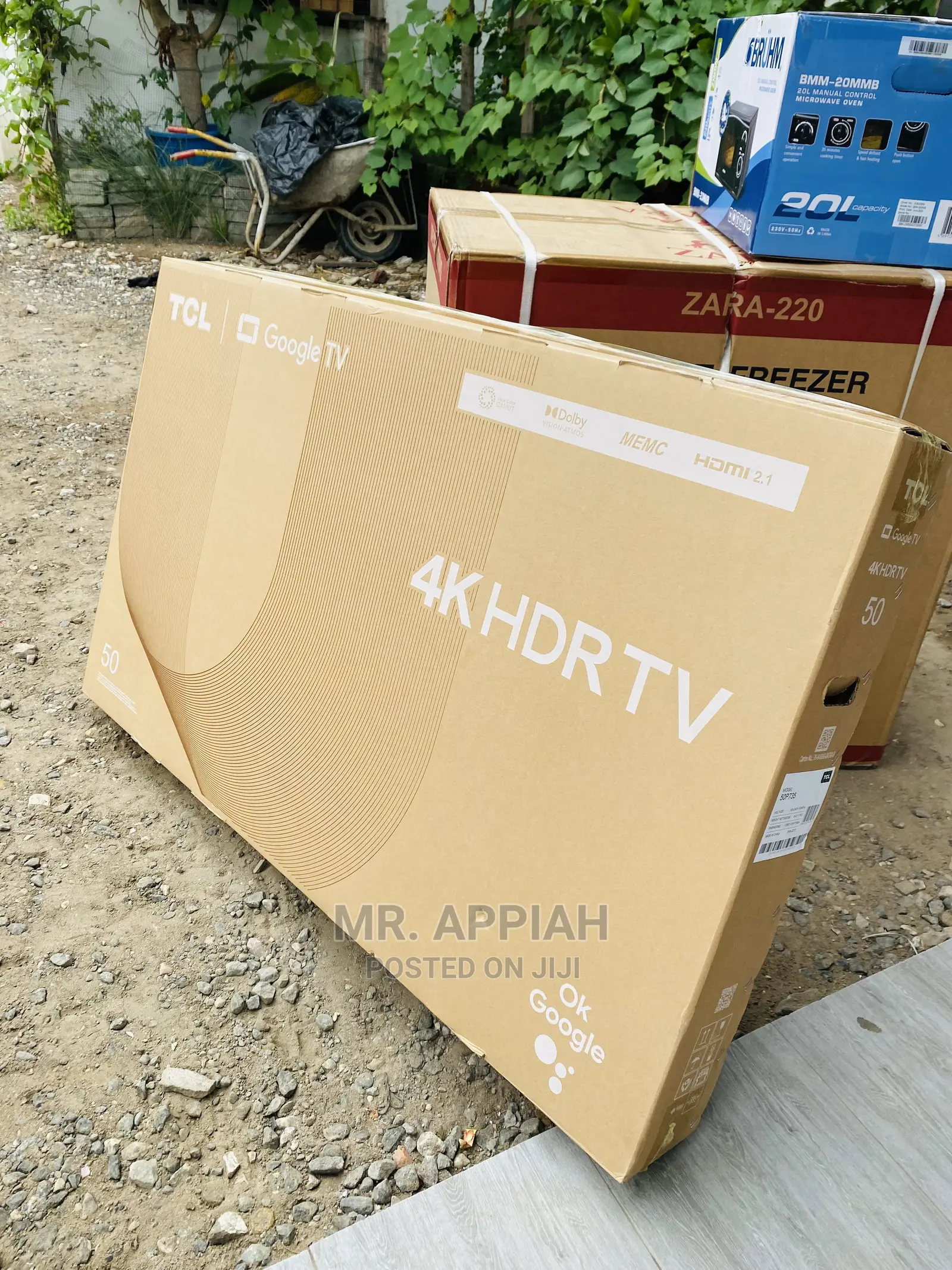 Durable TCL 50” HDR Google Tv With Dolby Atmos(50P735)