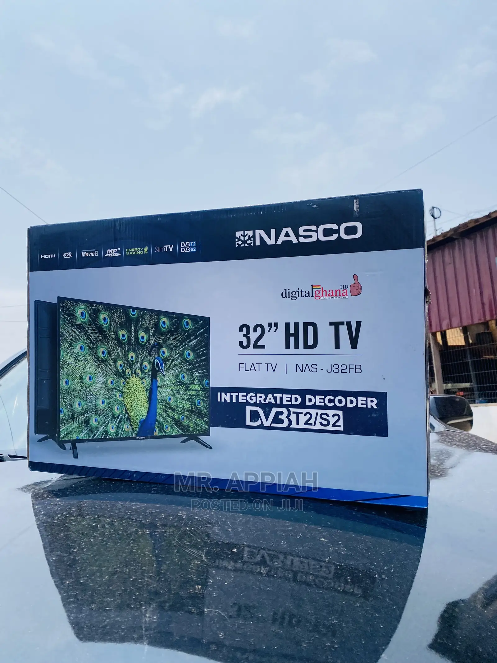 Low Energy Consumption 32 Inch Nasco Digital LED Tv (Black)