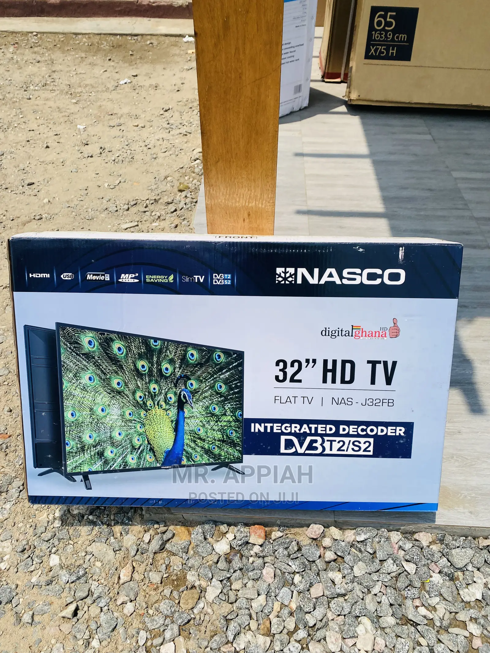 Reliable Nasco Digital Satelite LED Tv(32 Inch)Black Color.