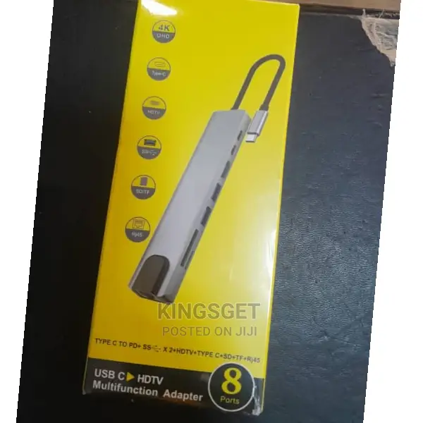 USB Type C 8 in 1 Adapter