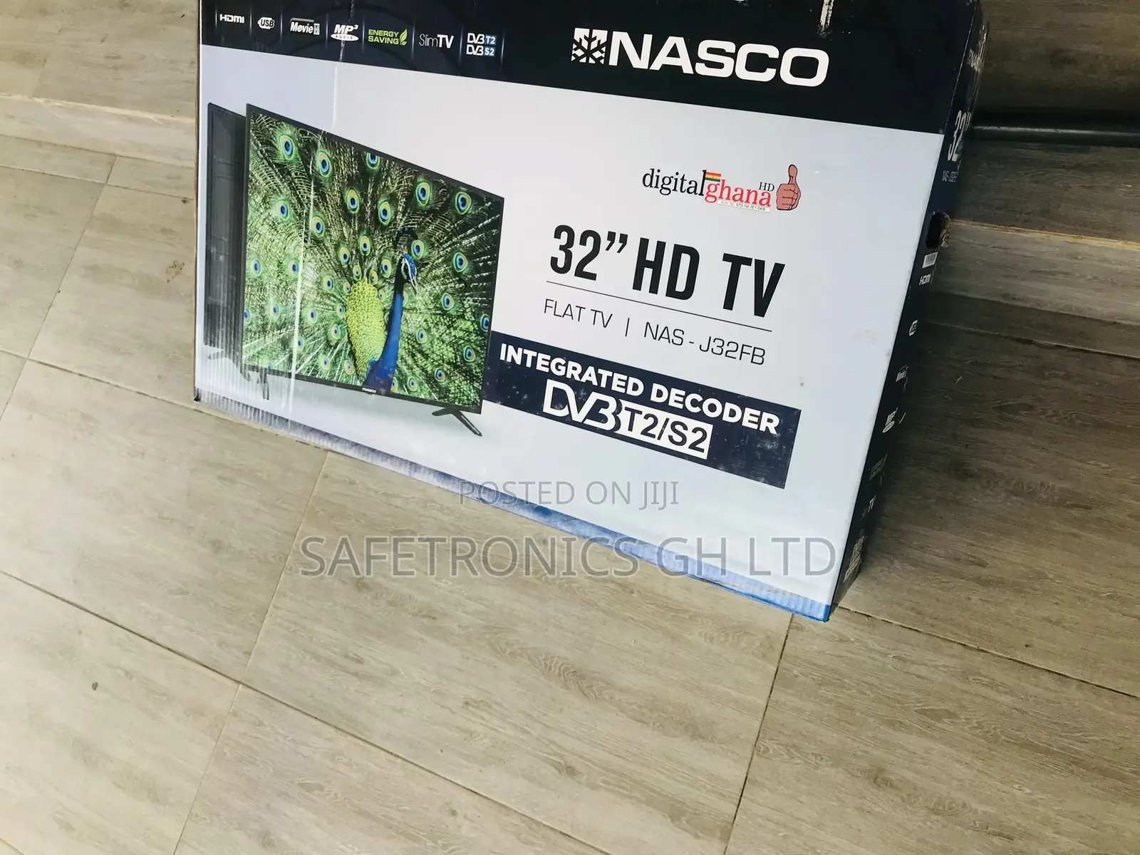 Nasco 32 Inches Reliable Glossy Led Digital Satellite Tv