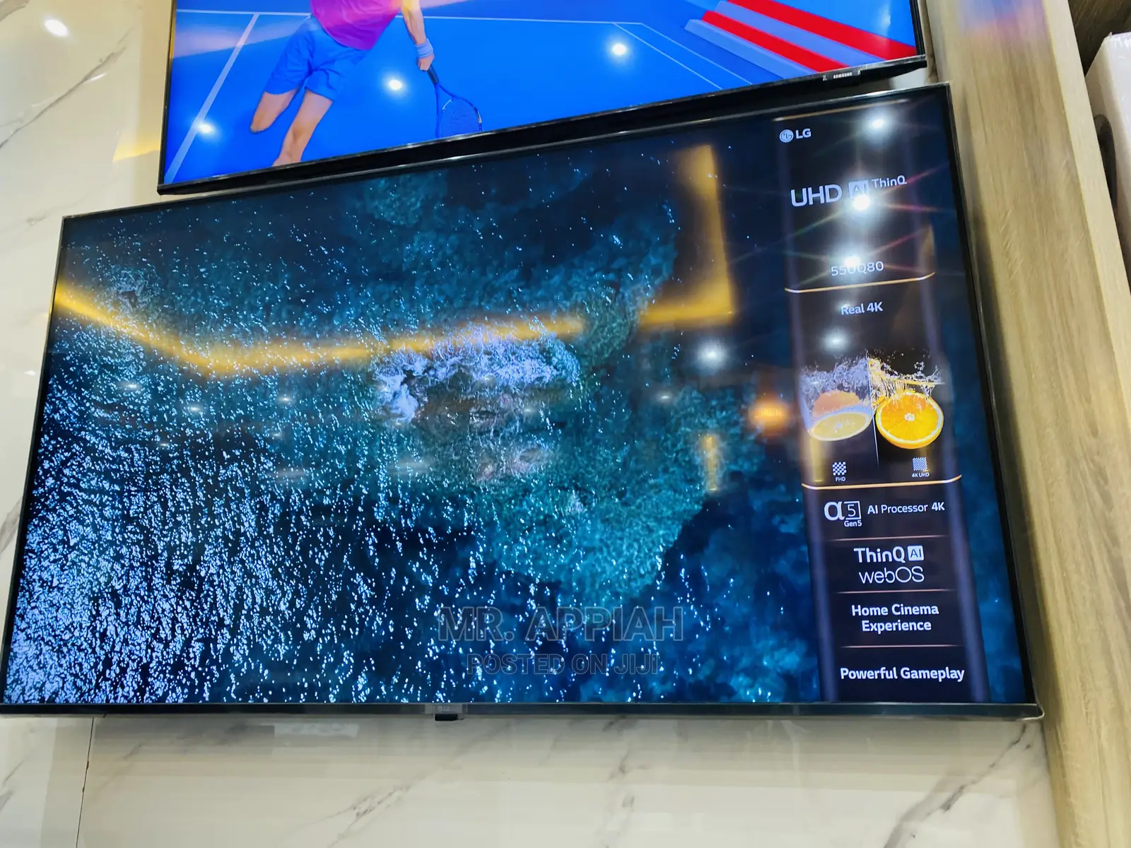 Newly in Stock LG 55 Inch Uhd Smart LED 55UQ80003(Black).
