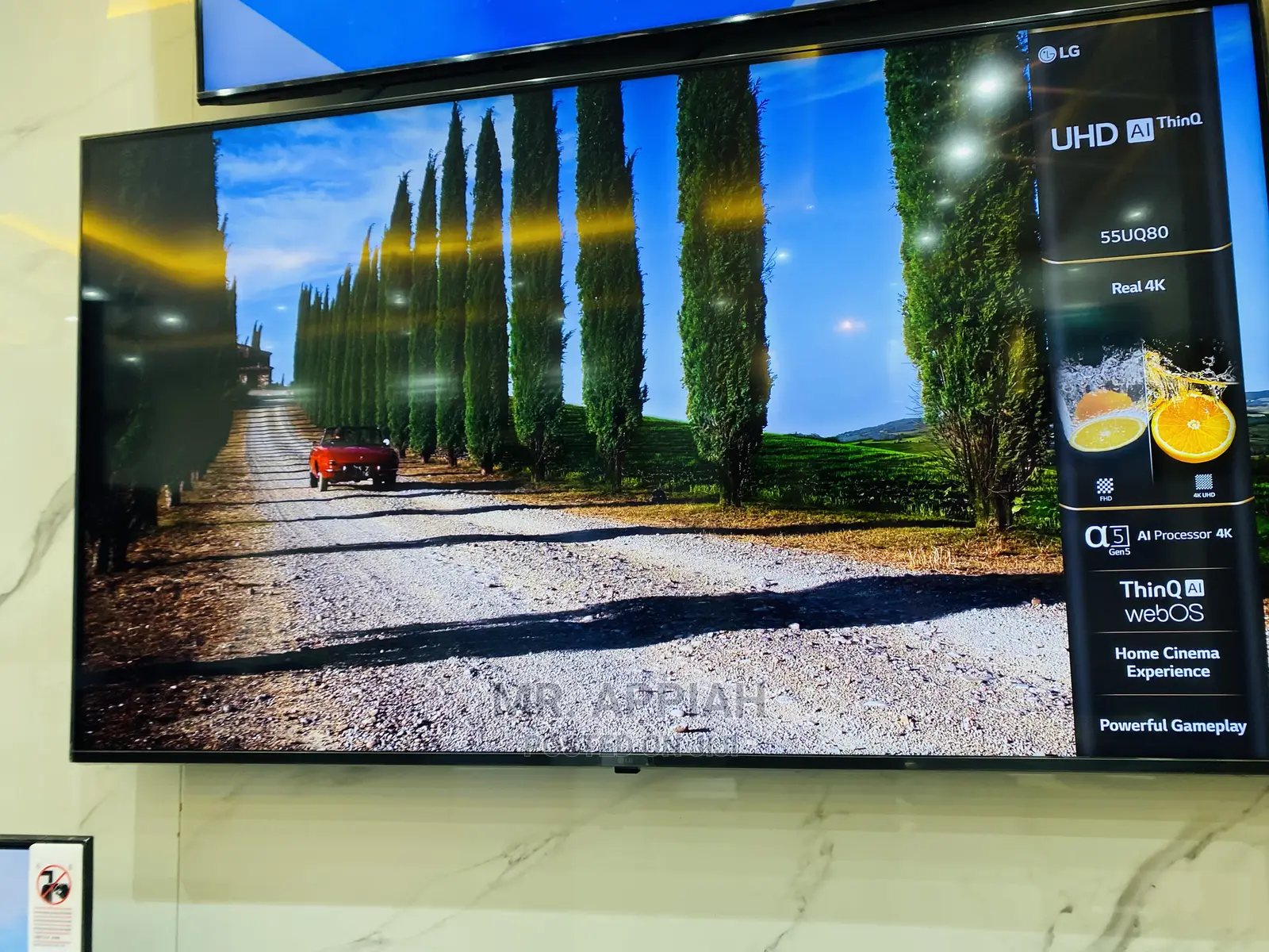 Newly in Stock LG 55 Inch Uhd Smart LED 55UQ80003(Black).