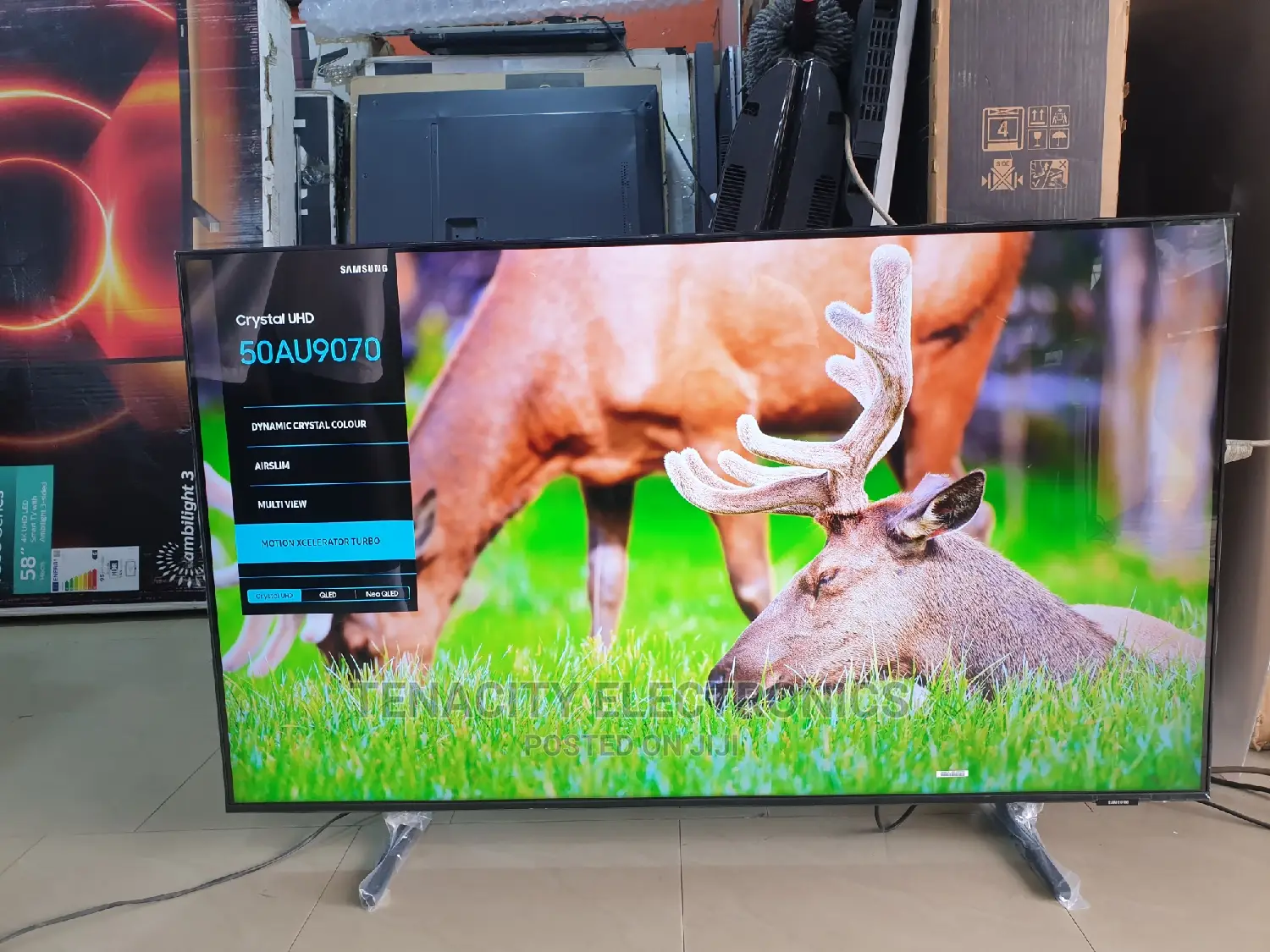 New Airslim 50"Samsung Crystal Uhd HDR Smart Satellite