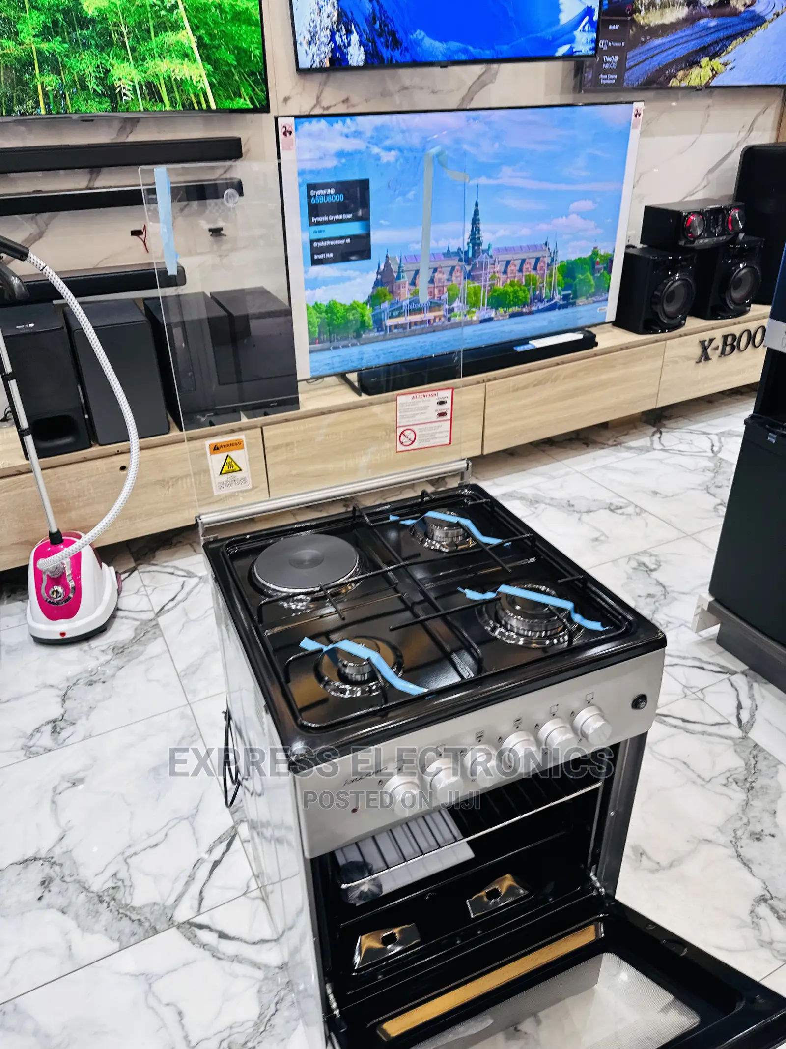 Affordable Price Volcano 3+1 Stove Oven Sliver