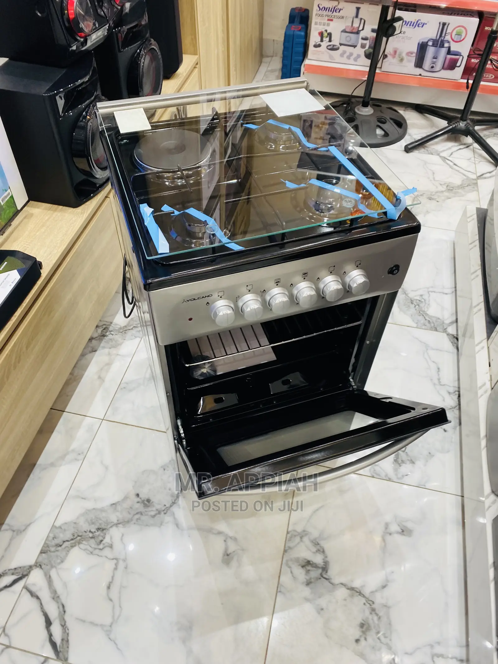 Authentic Volcano 1 Electric Burner + 3 Gas Cooker