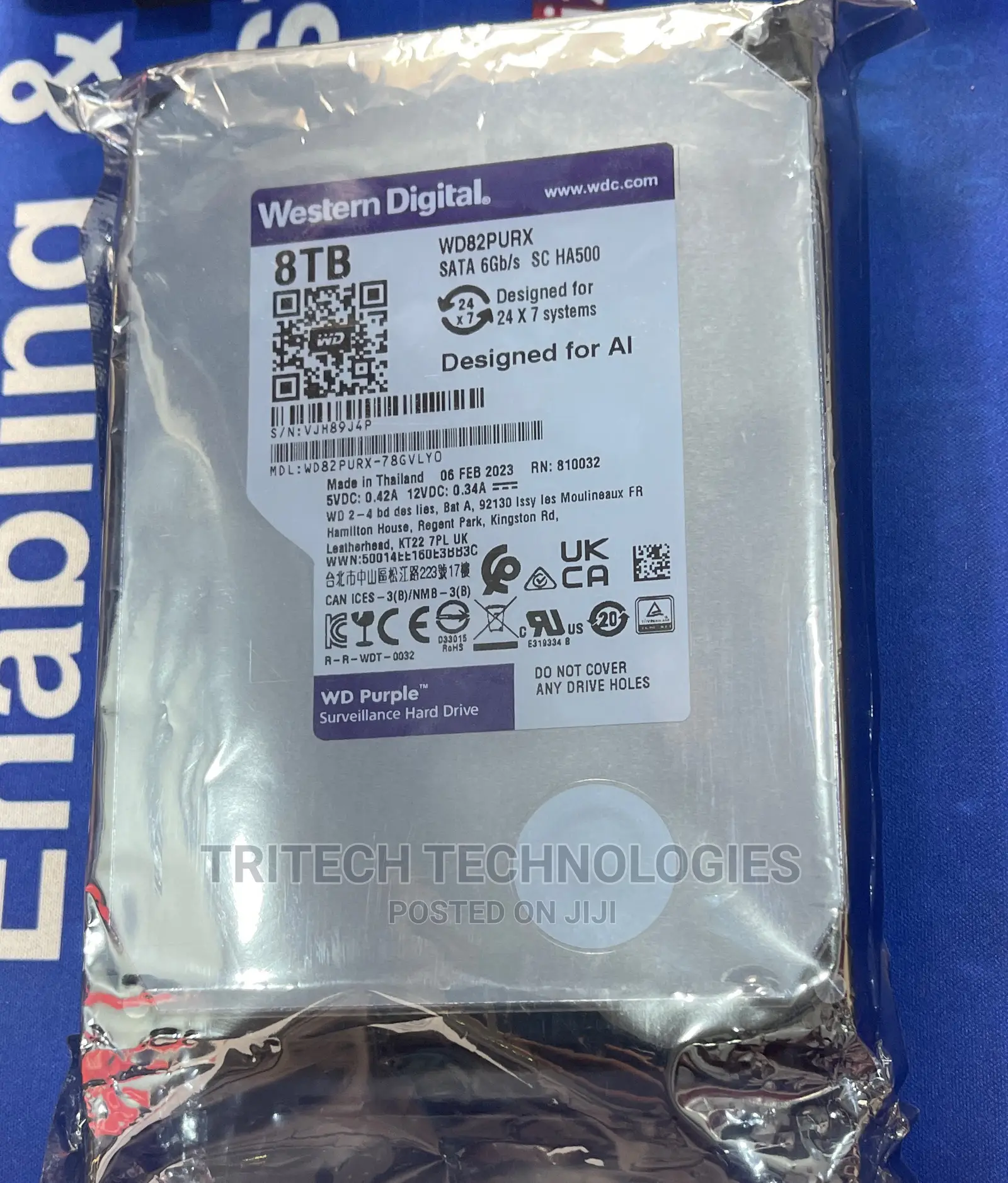 8tb Wd Purple Surveillance Hard Drive