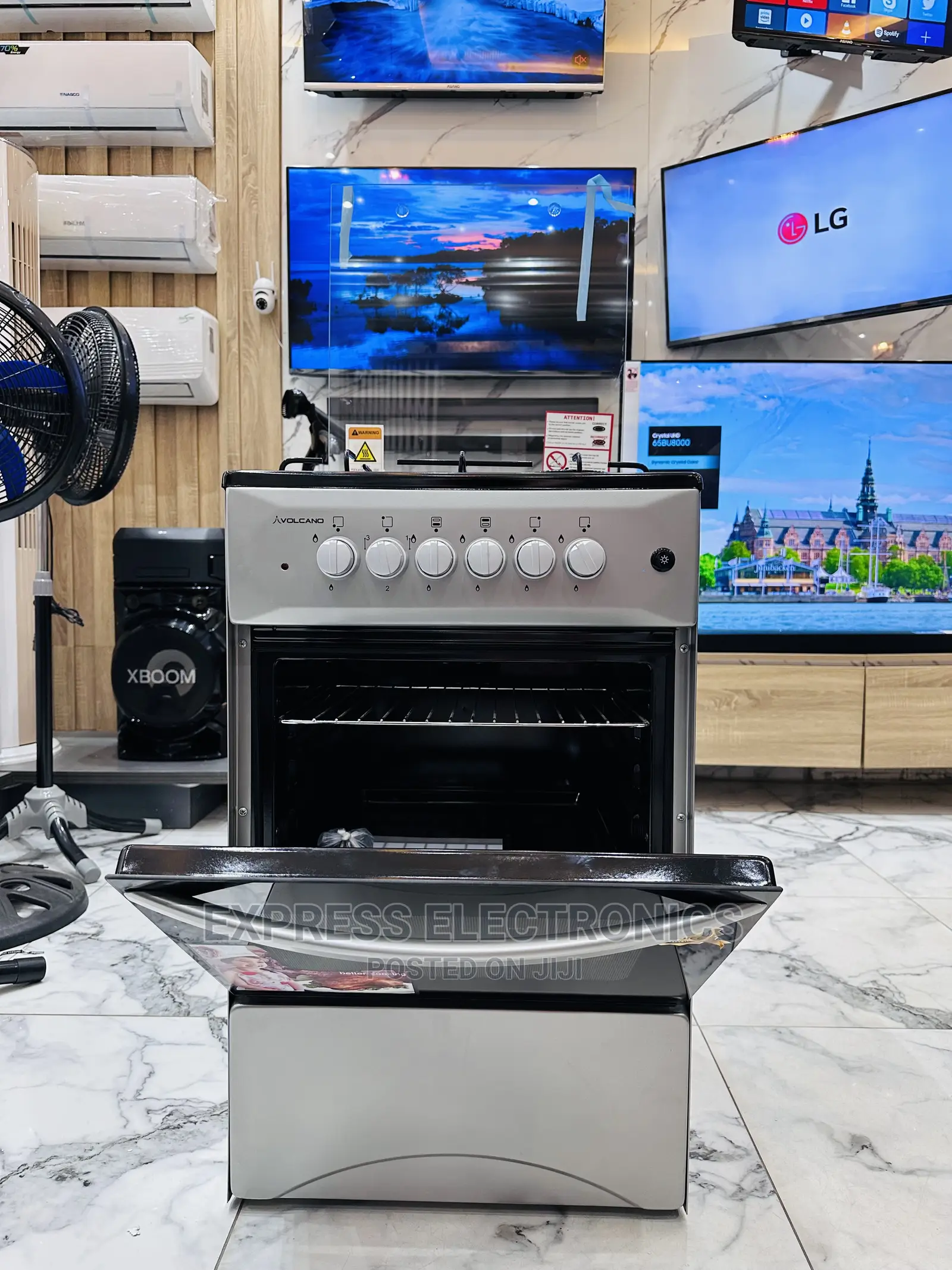 Kitchen Range Stove Cooker 3+1 Oven Volcano