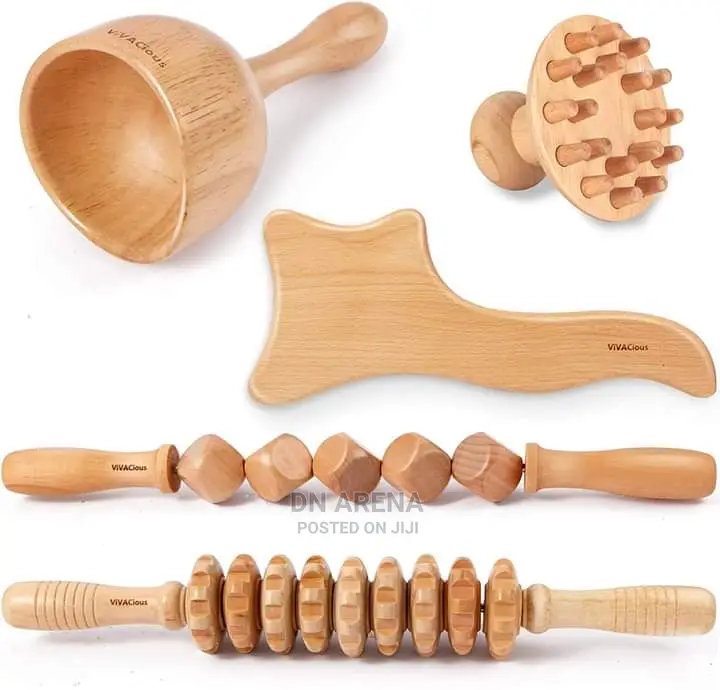 5pcs Wood Therapy Massage Tools