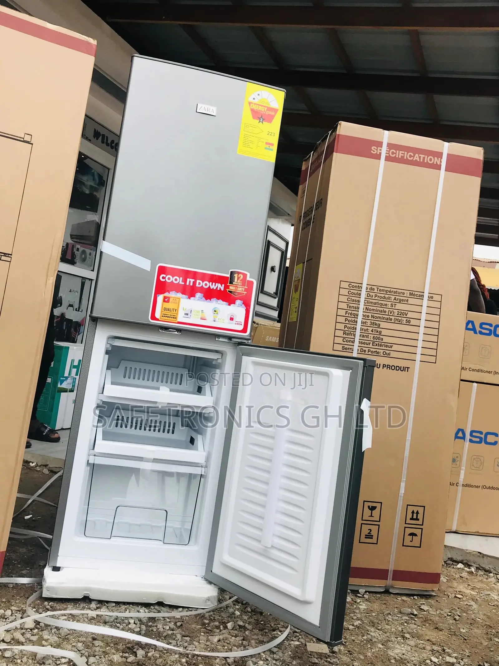 Unique Zara-240bf Bottomfreezer Fridge Doubledoor