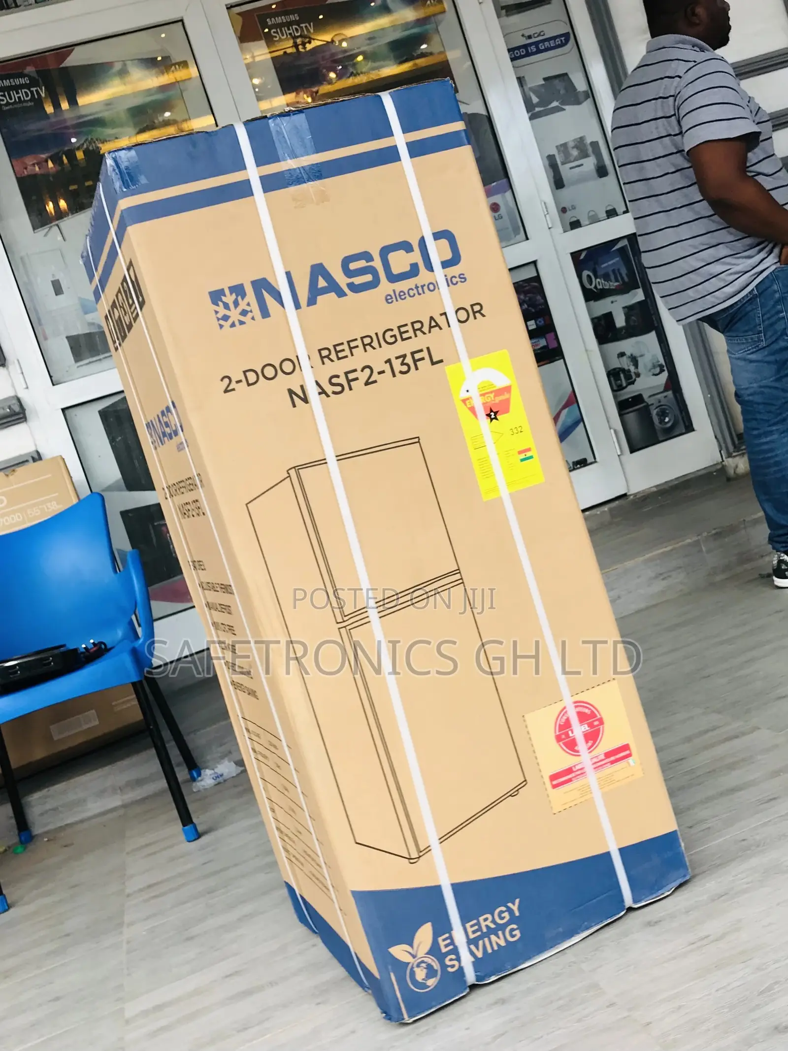 Nasco Topfreezer Doubledoor Nascof2-13fl Fridge