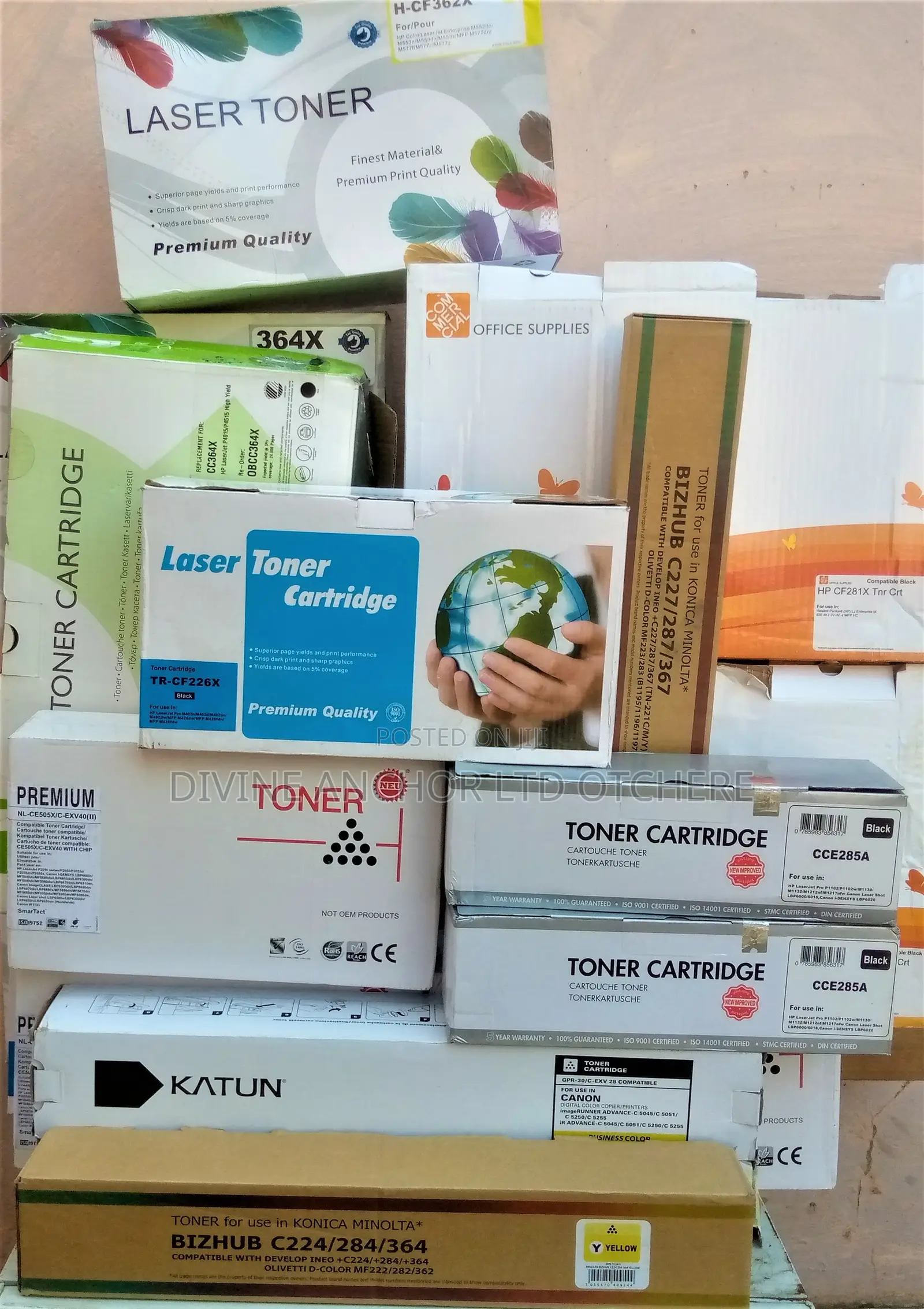 Laser Toners for Hp, Canon, Konica Minolta, Xerox Printers