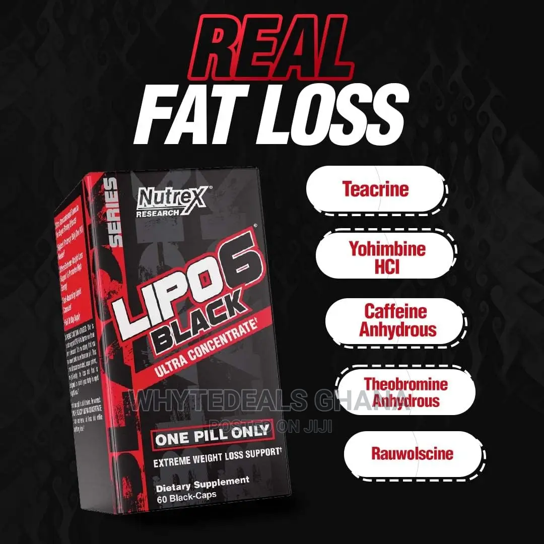 Lipo-6 Black Powerful Fat Burner-Increased Weight Loss 2023