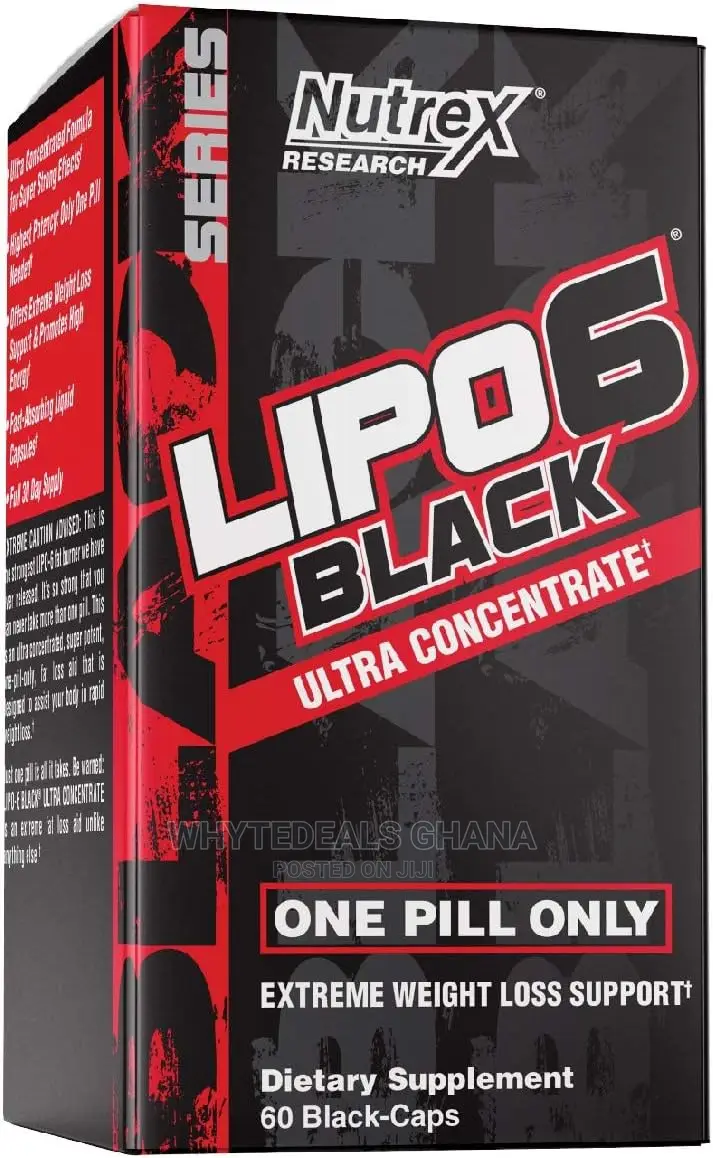 Lipo-6 Black Powerful Fat Burner-Increased Weight Loss 2023